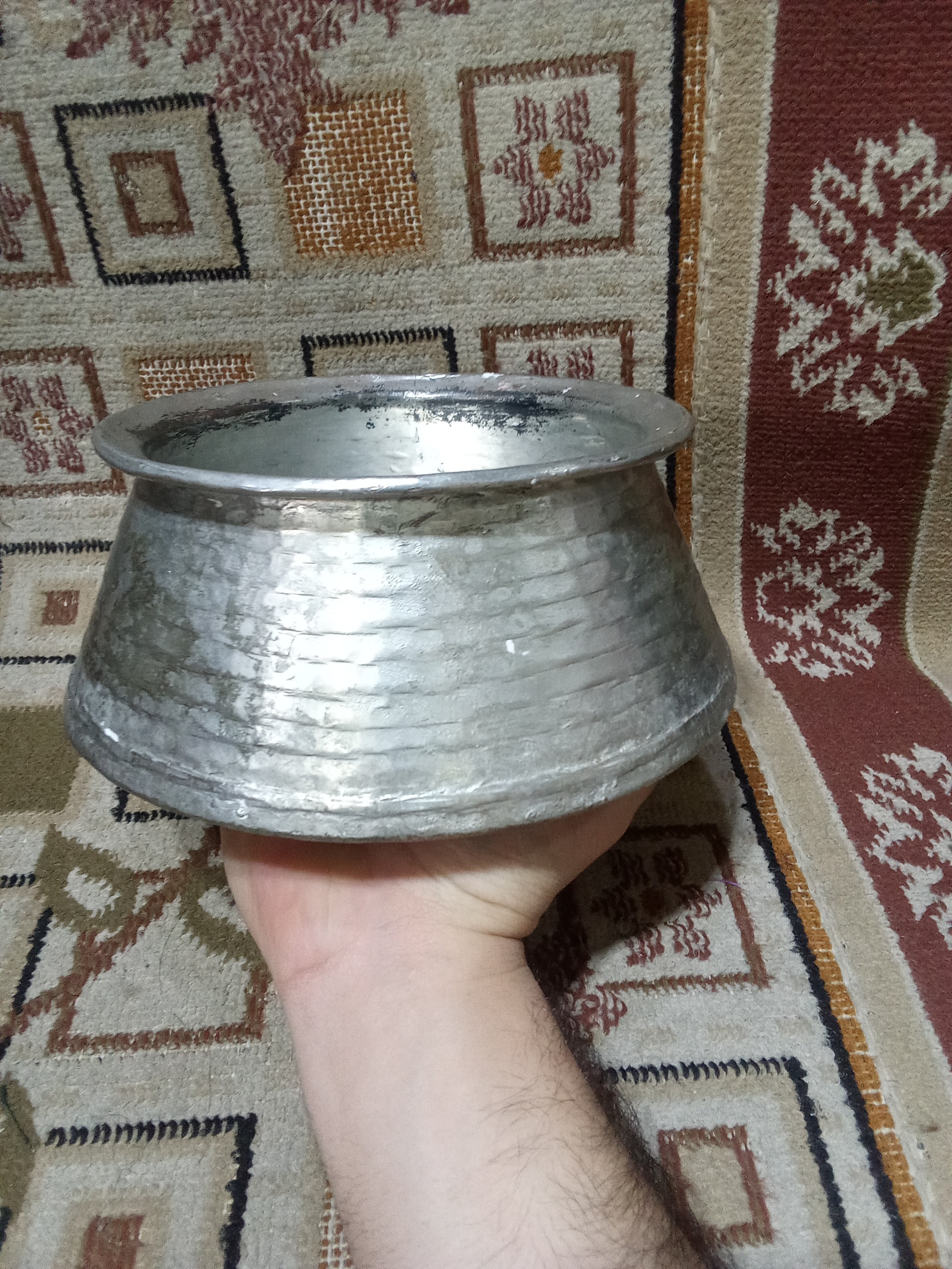 دیگچه مس سایز کوچک  قدیمی دست ساز