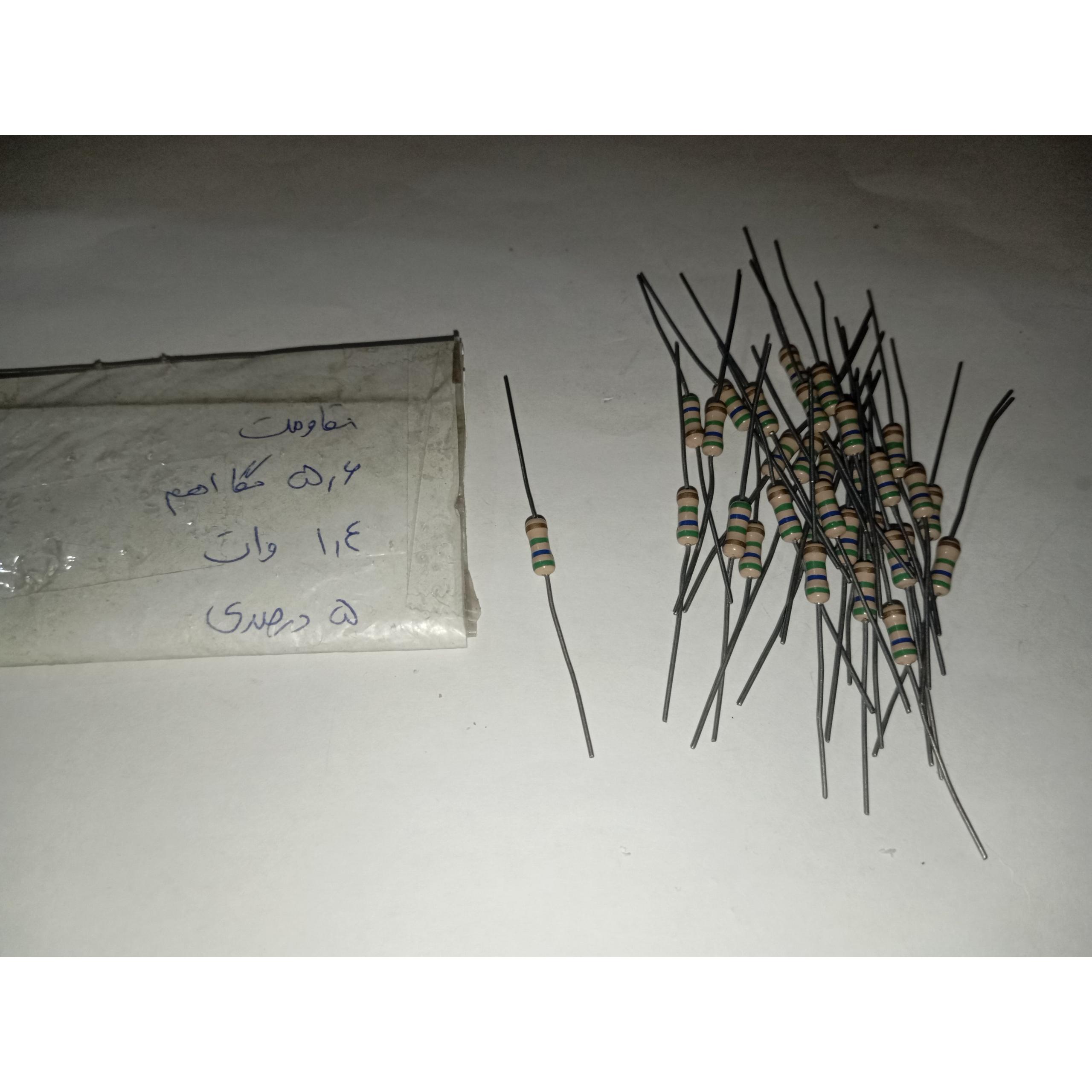مقاومت 31 عدد باهم،  5.6 مگا اهم 5 درصدی