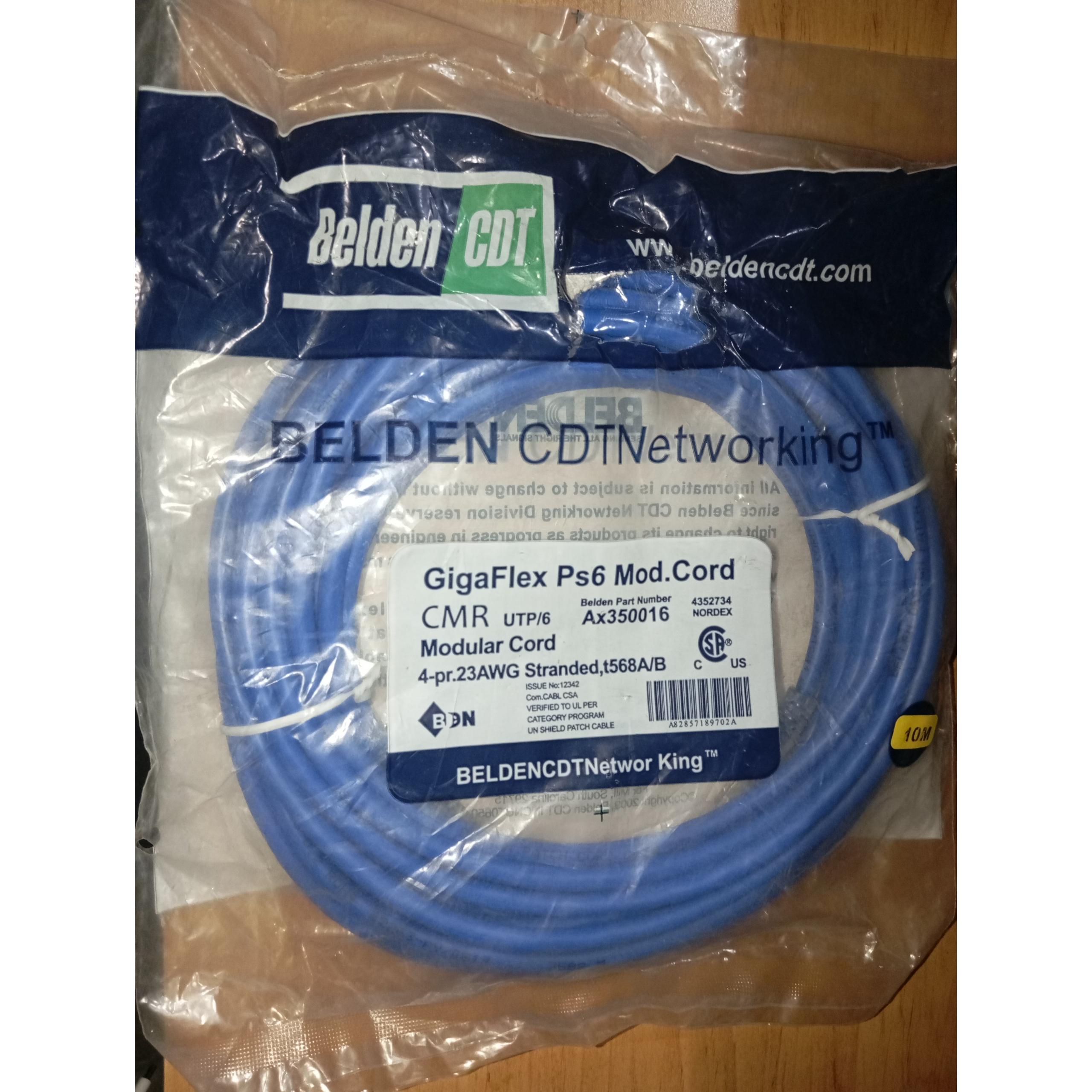 کابل شبکه بلدن 10 متری UTP CAT6