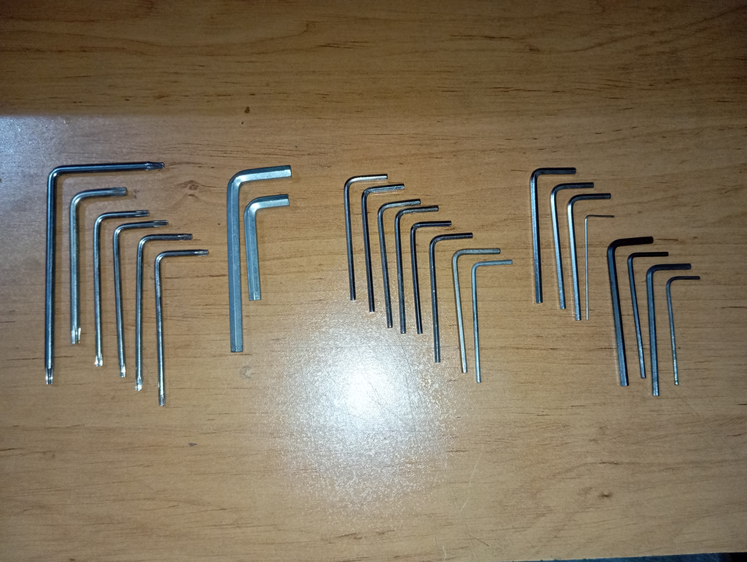 آچار آلن و ستاره ایی درچند مدل مختلف باهم