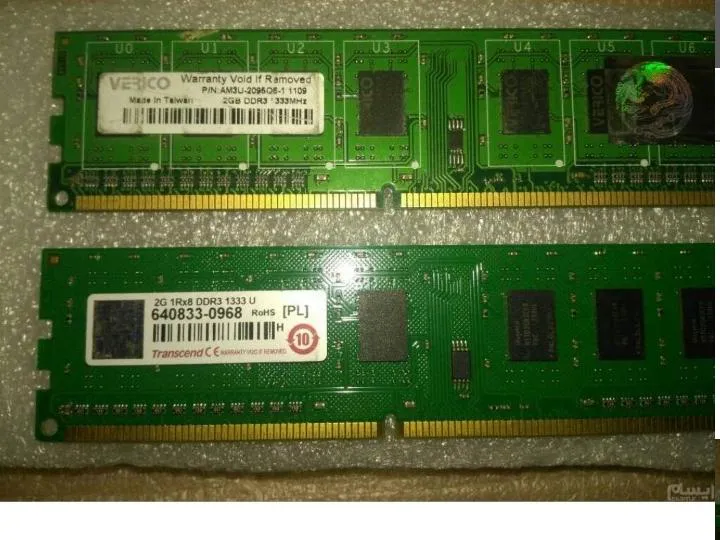 رم دوگیگ DDR3 در دو مدل مختلف