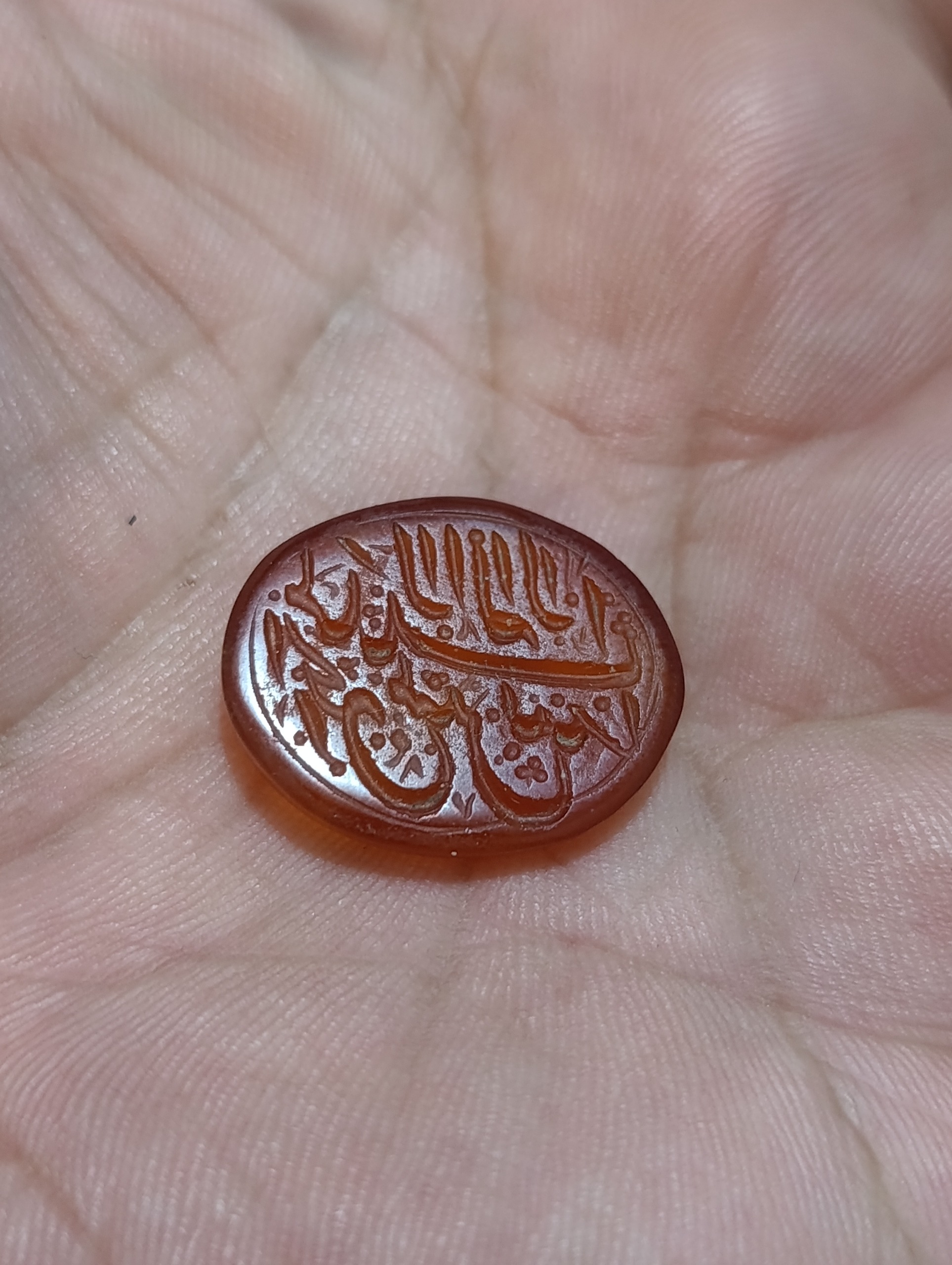 نگین خطی چپ نویس قدیمی
