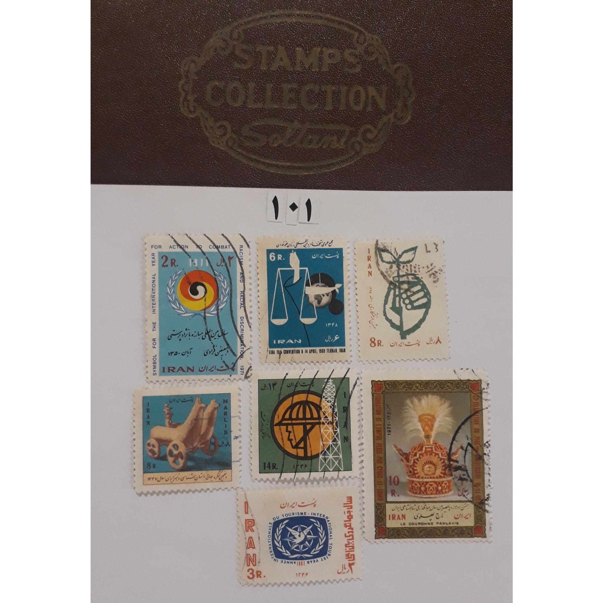 تعدادی تمبر بسیارقدیمی و ارزشمند پهلوی درحدنو