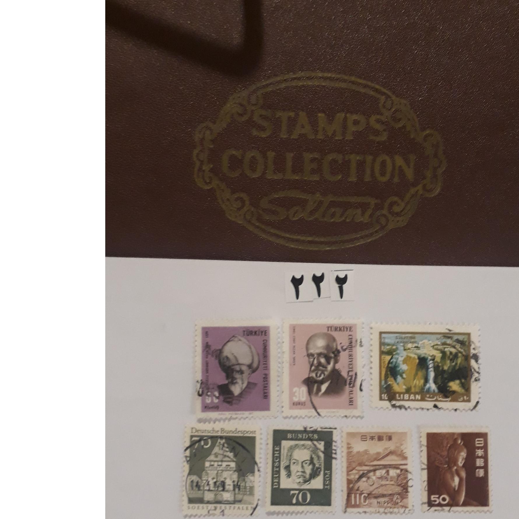 7عددتمبرخارجی بسیارقدیمی وتمیز