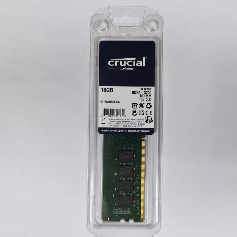 رم کروشیال 8 گیگ DDR4 3200 دسکتاپ آکبند