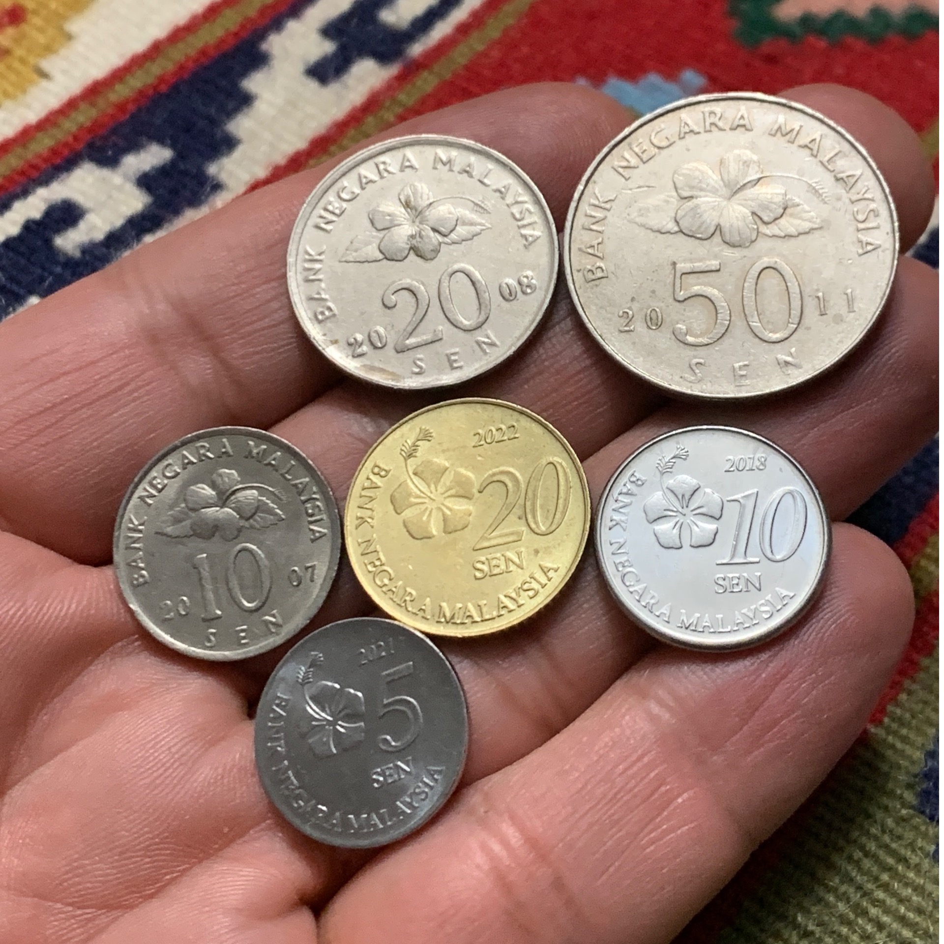 6 عدد سکه مالزی