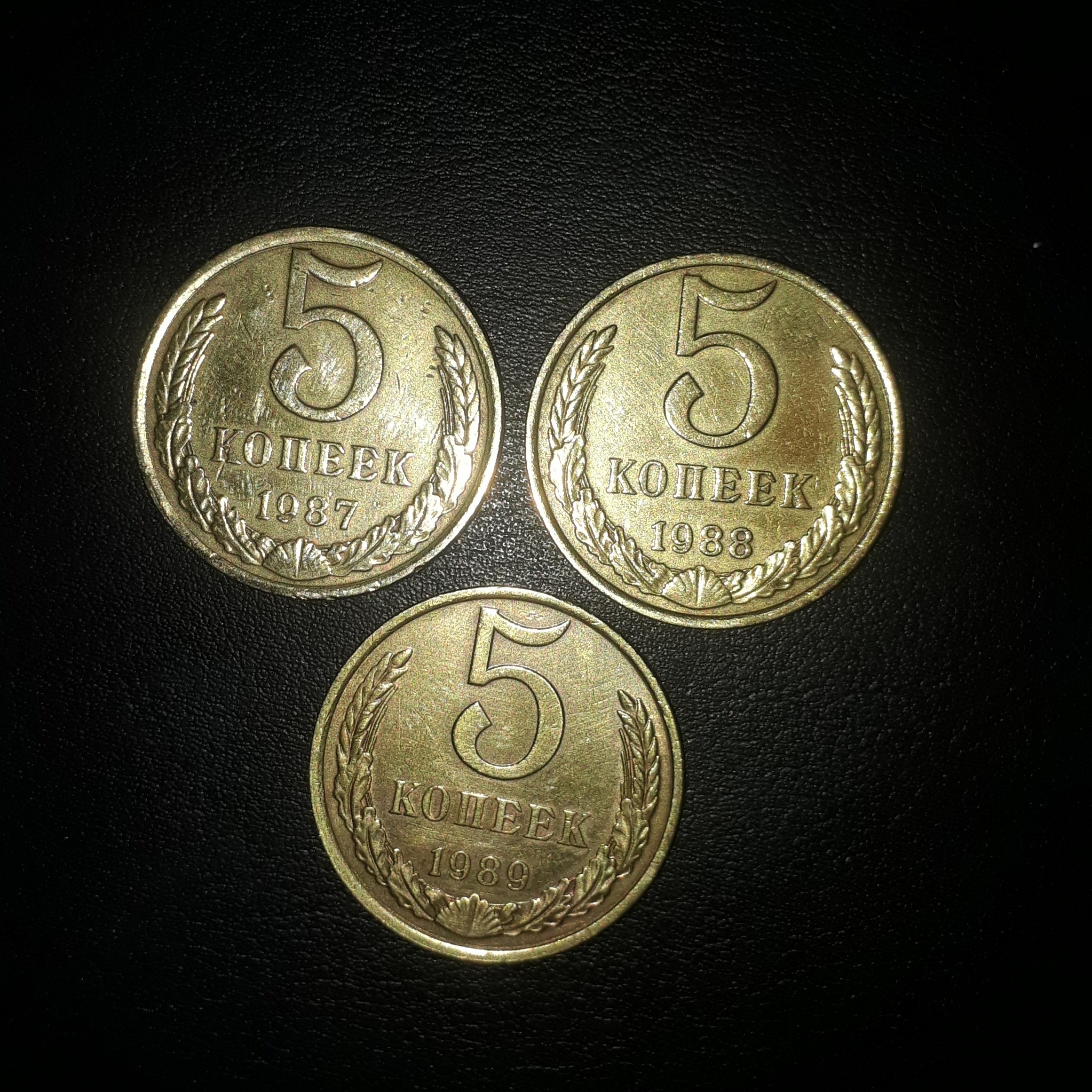 3عدد5کوپک شوروی قدیم 1387و8و9 طبق تصویر