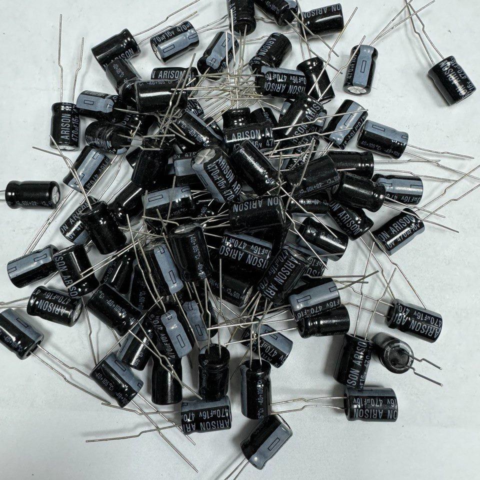 خازن الکترولیتی470میکروفاراد16ولت ژاپن