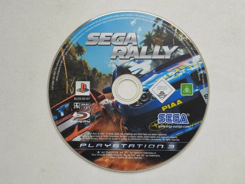 دیسک خالی SEGA RALLY برای PS3