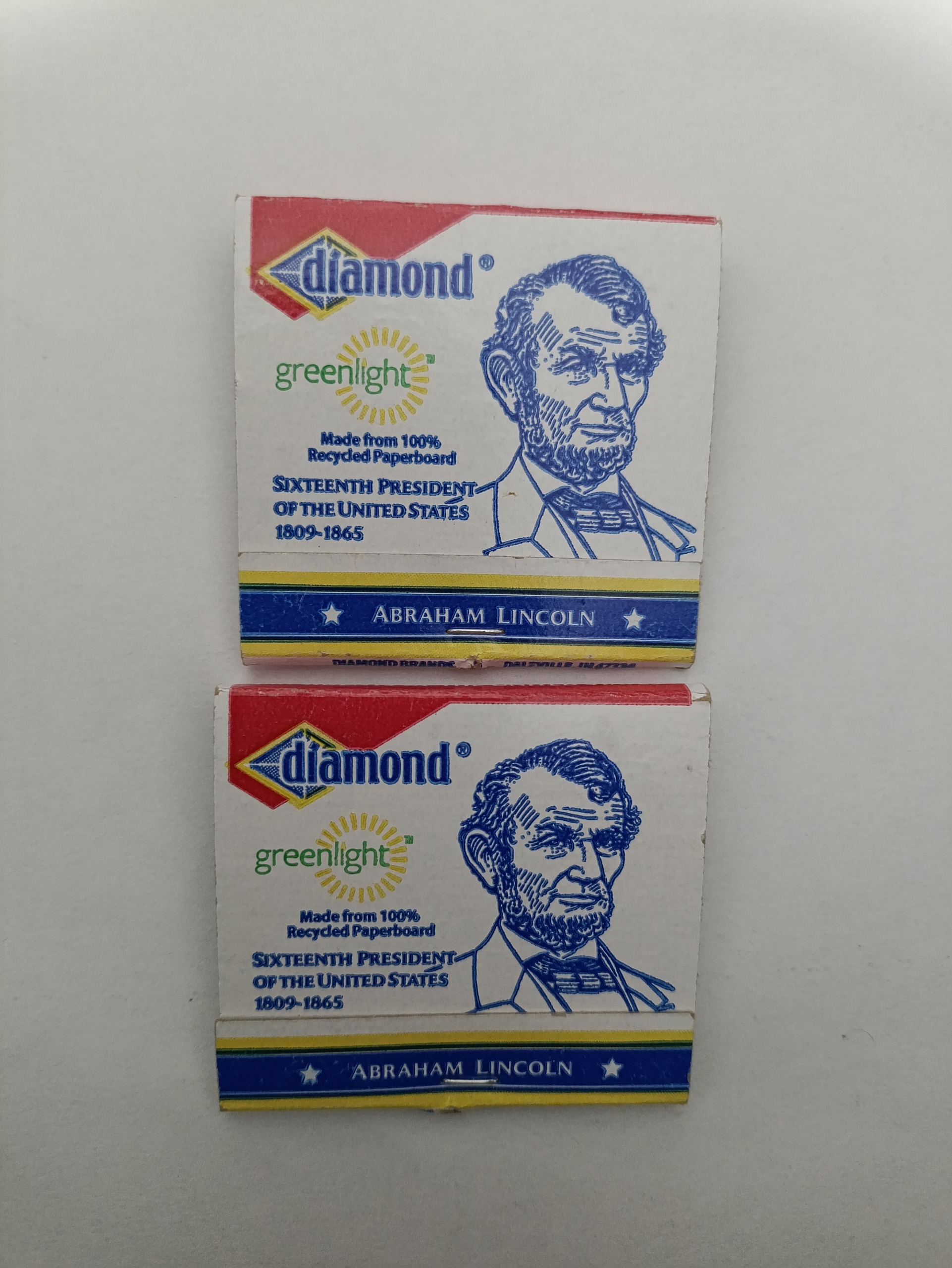 کبریت آمریکایی با طرح آبراهام لینکلن