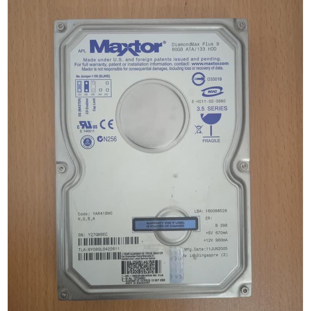 هارد 80 گیگ مکستور IDE