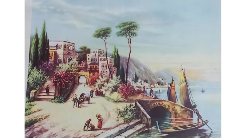 پوستر قدیمی منظره