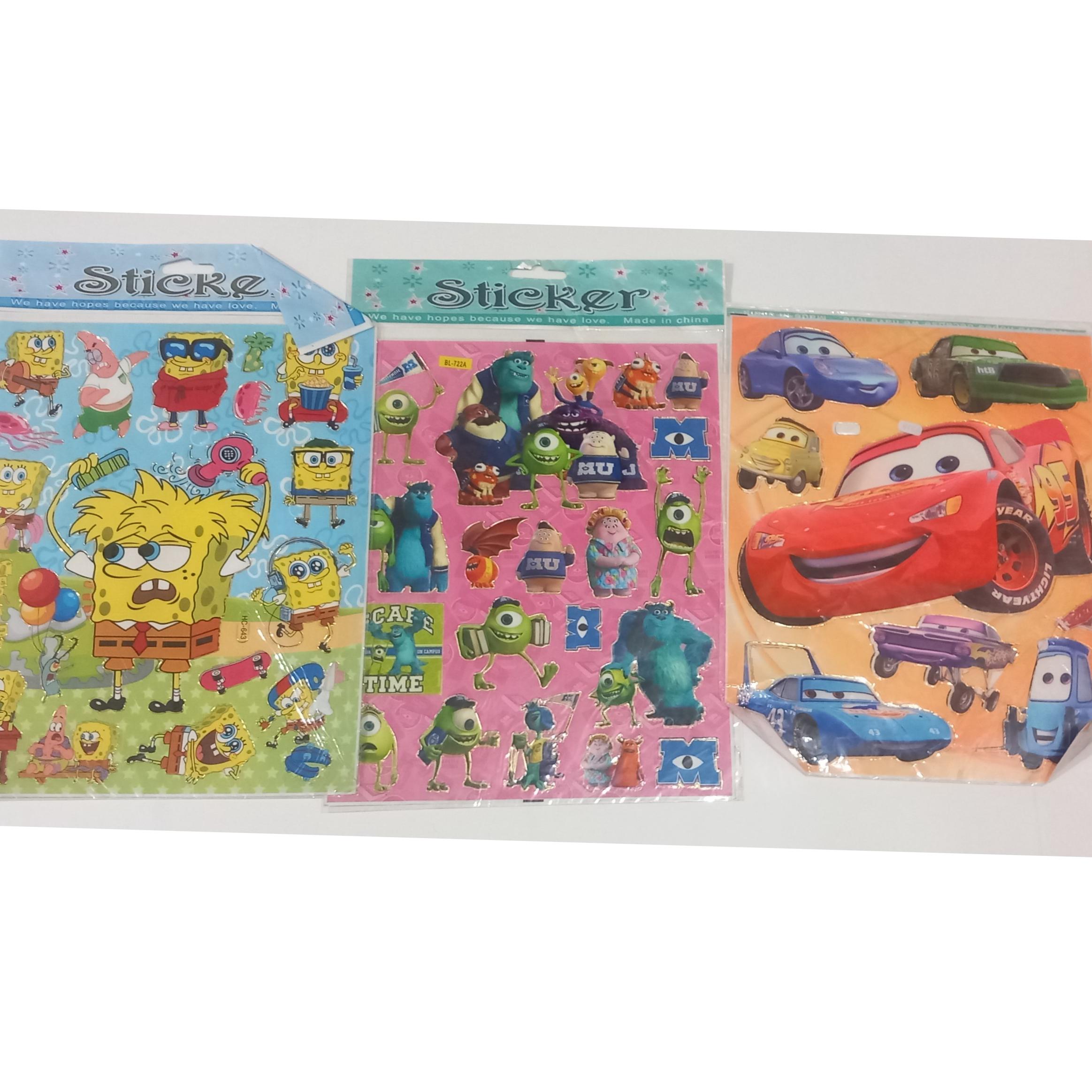 6برگ برچسب فانتزی کارتونی