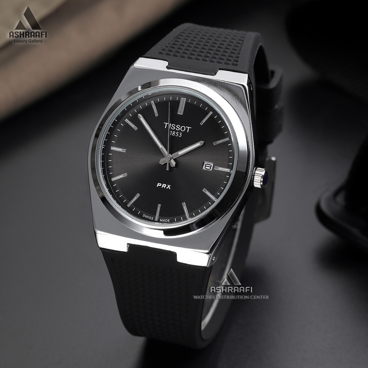 ساعت مردانه تیسوت مشکی Tissot Prx 1853-5