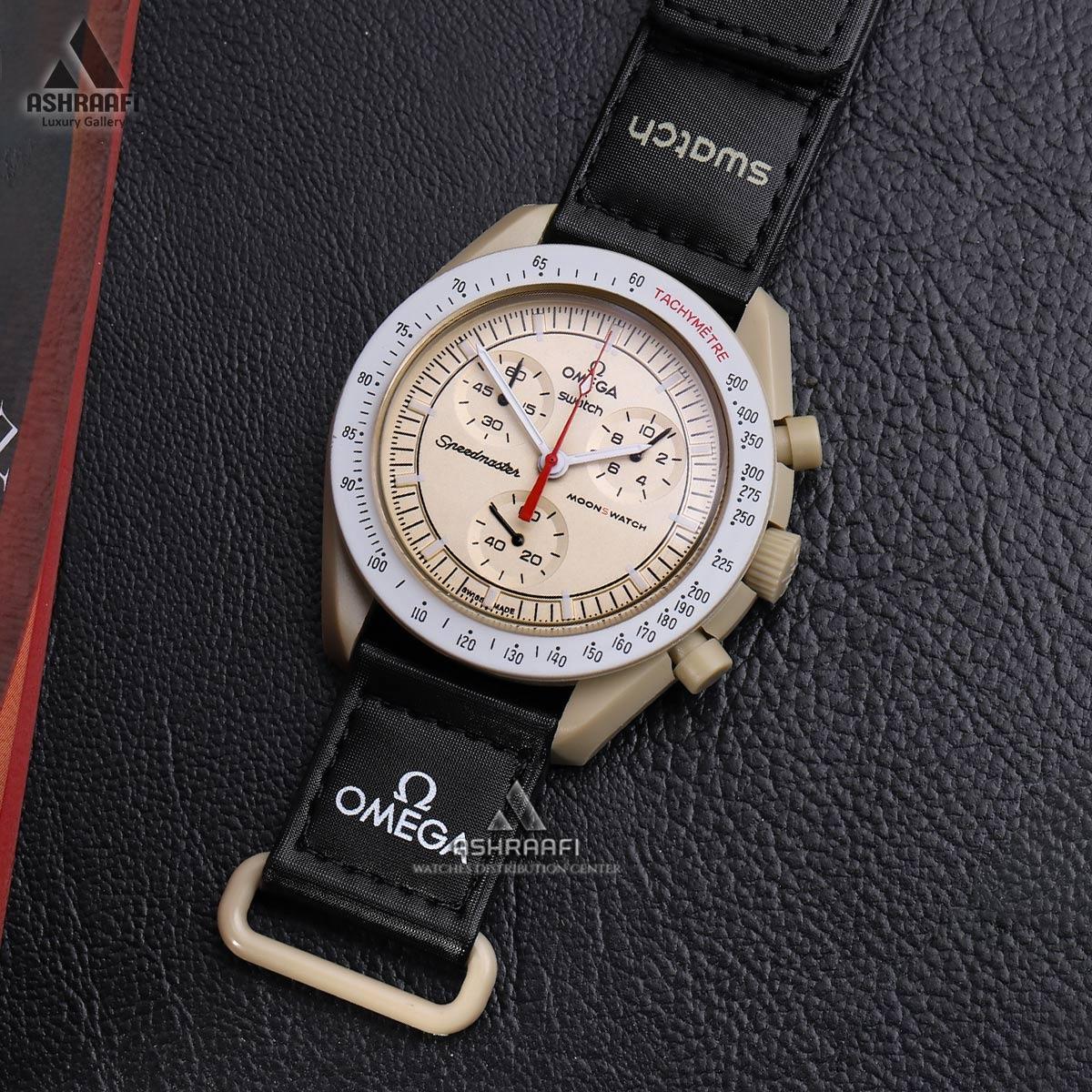 ساعت امگا سواچ بژ مشکی Omega x Swatch BeK1