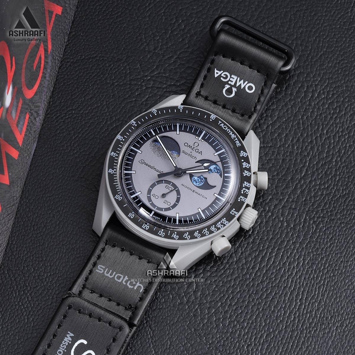 ساعت امگا سواچ خاکستری Omega x Swatch BeK1