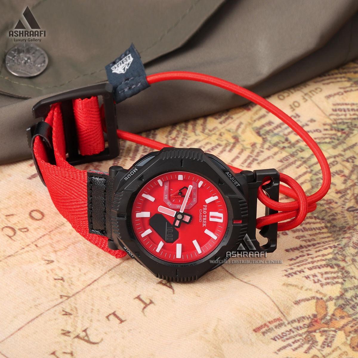 ساعت کاسیو پروترک قرمز Protrek PRJ-B001-5732B