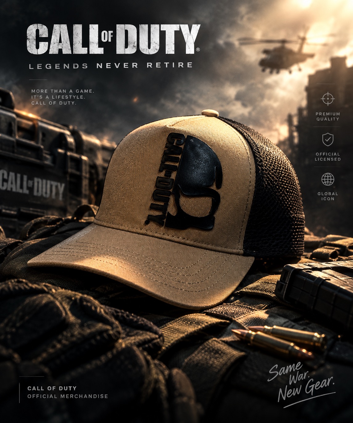 کلاه اورجینال call of duty