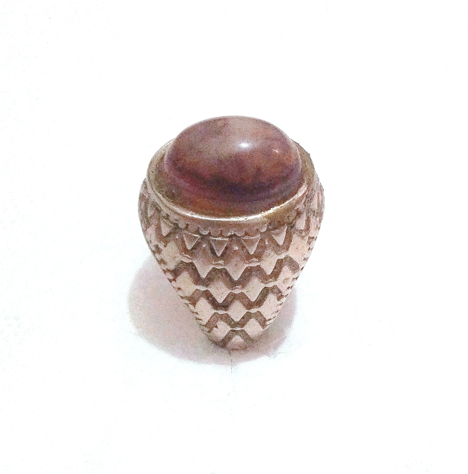 انگشتر فوق العاده عقیق سه پوست