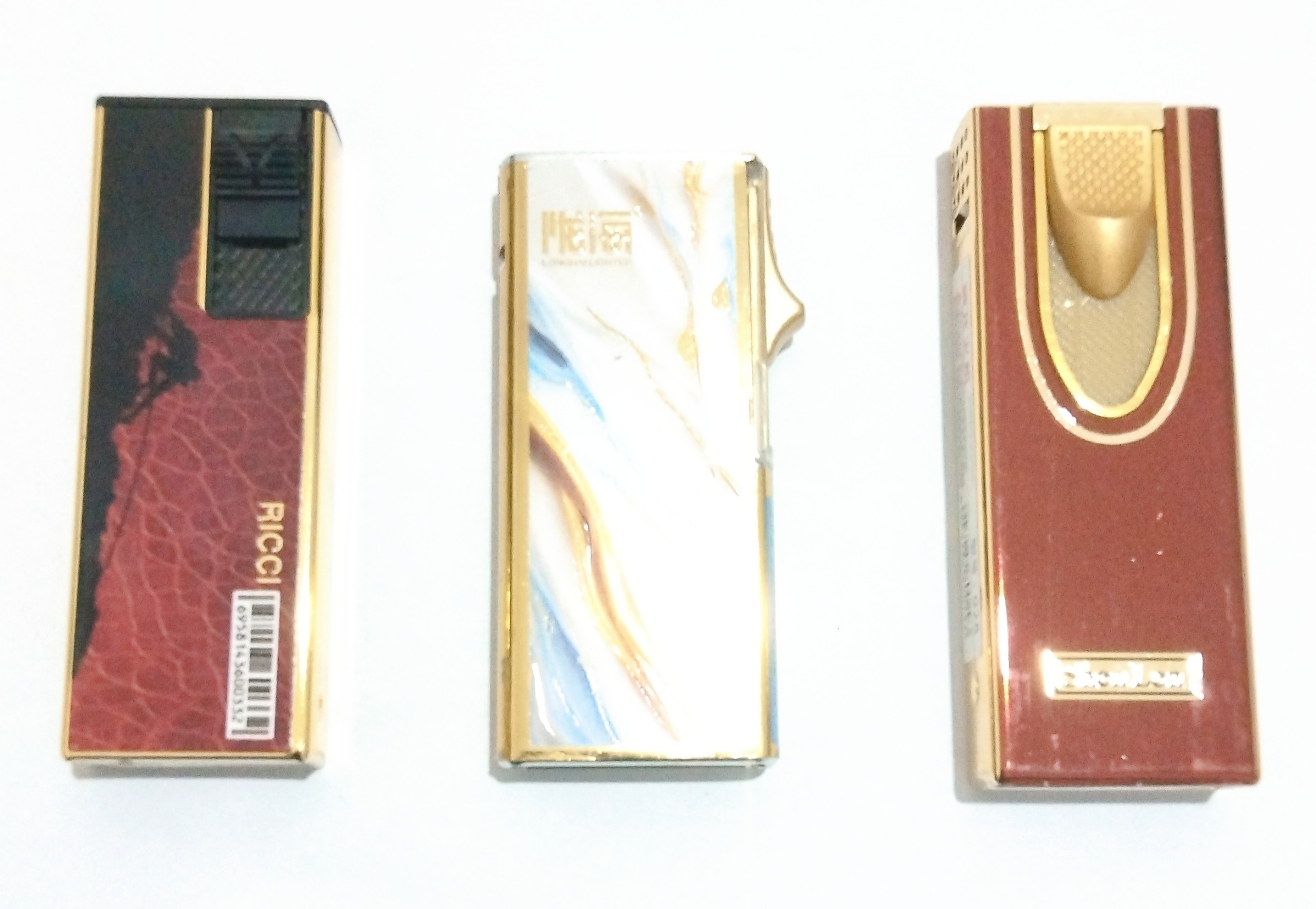 3 عدد فندک فلزی استیل طلایی