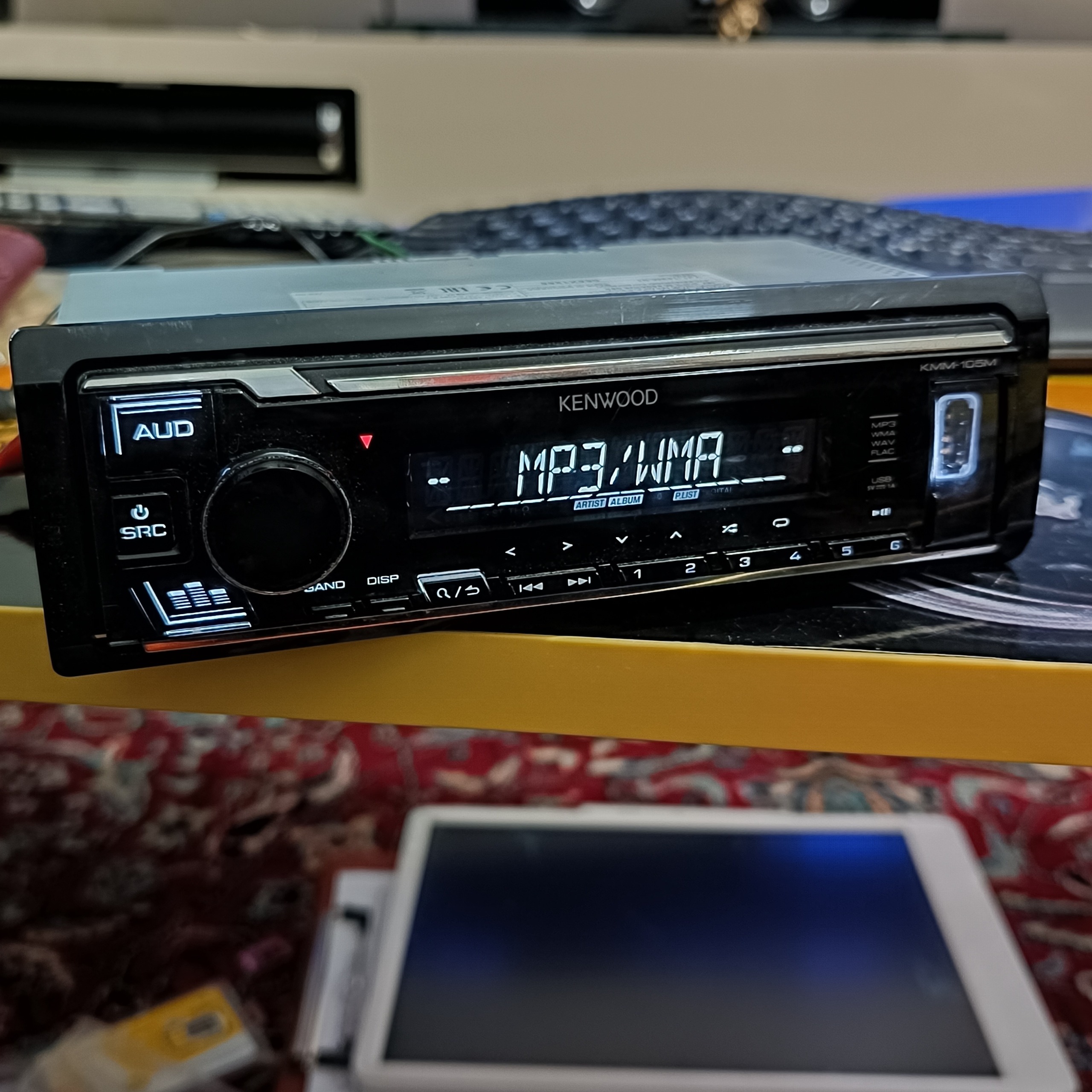 پخش کنوود شش 6 خروجی KMM-105M