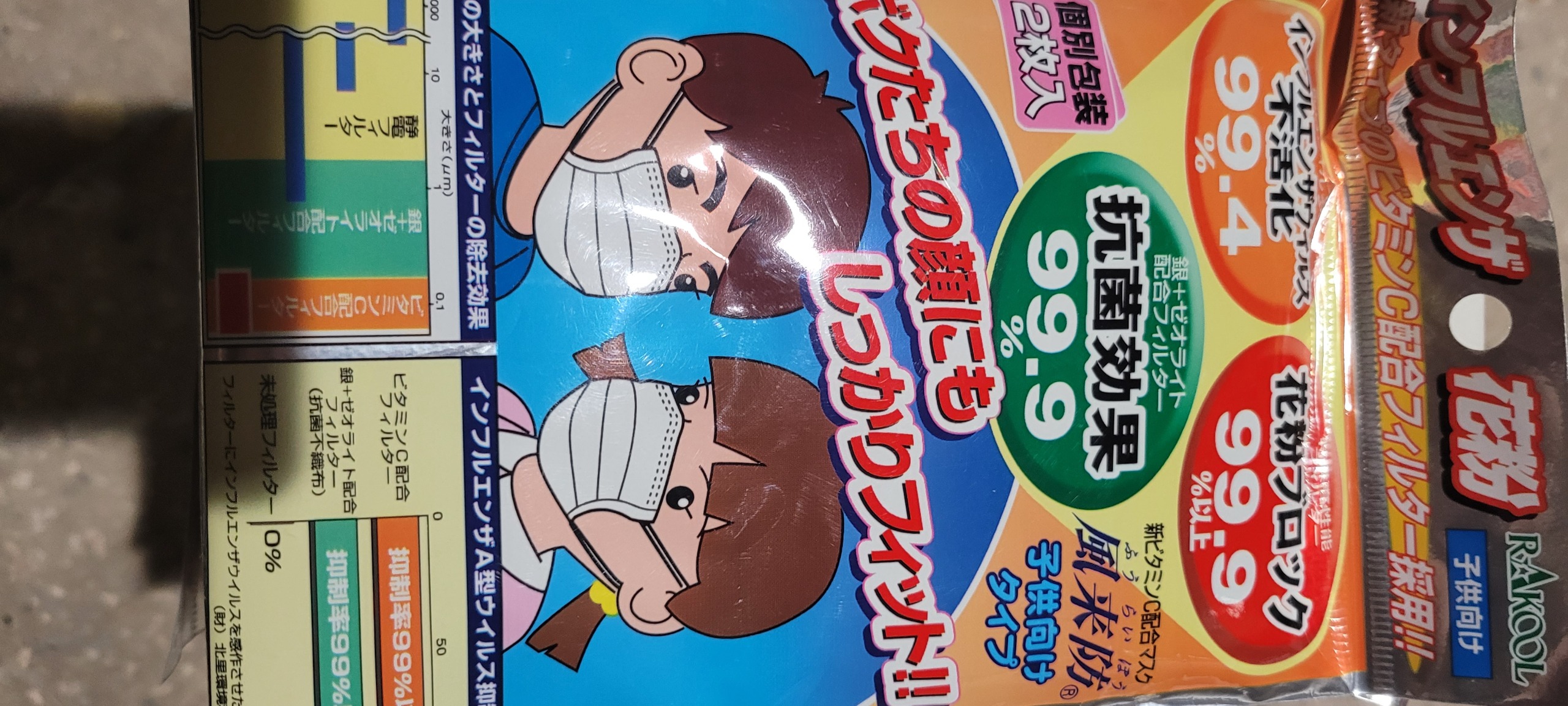 ماسک صورت بچه گانه ژاپنی