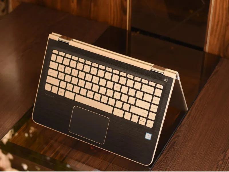 لپ تاپ طلایی لمسی Hp pavilion x360 لپ تاپ لپ تاپ
