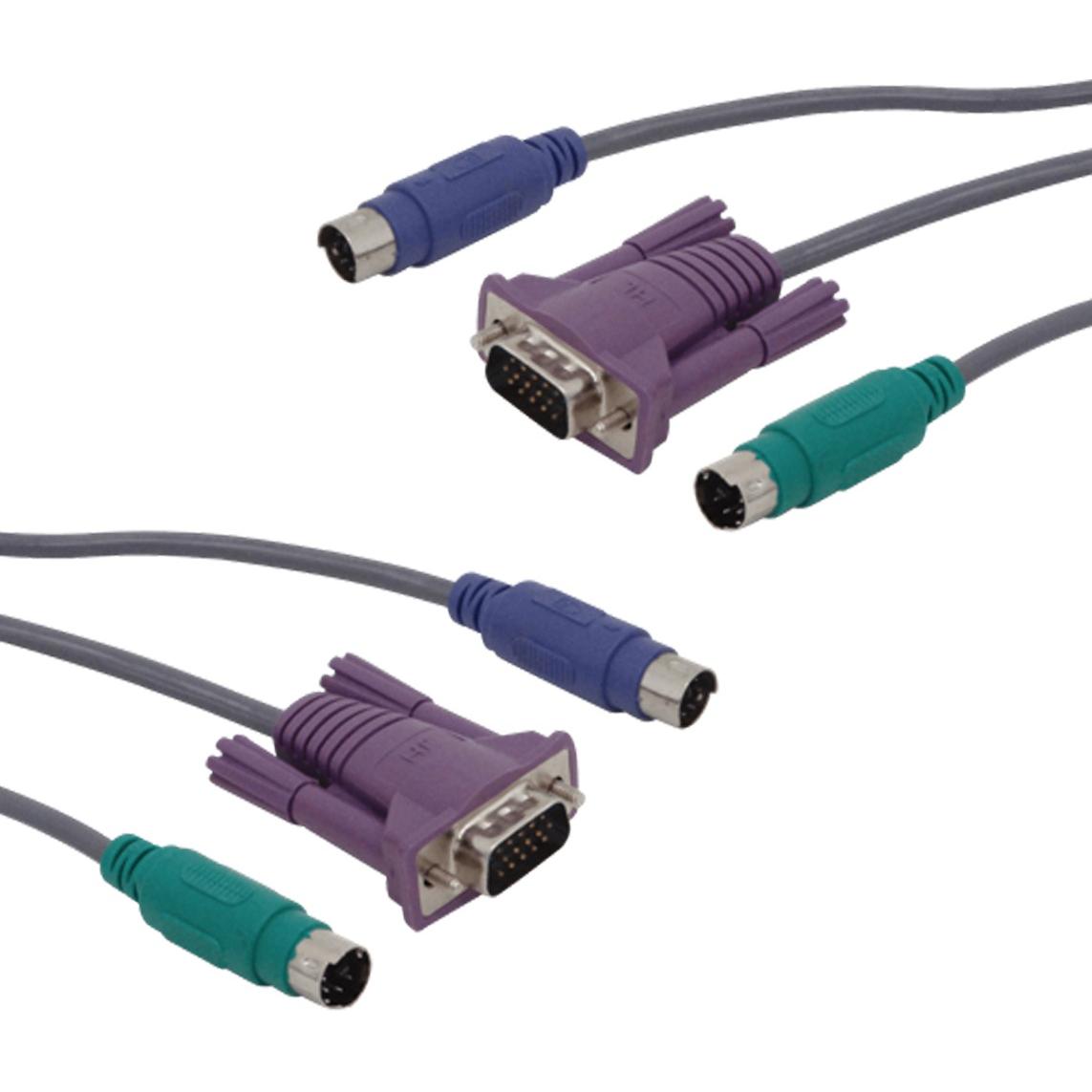 کابل 1٫5 متری KVM PS2 ضخیم با کیفیت