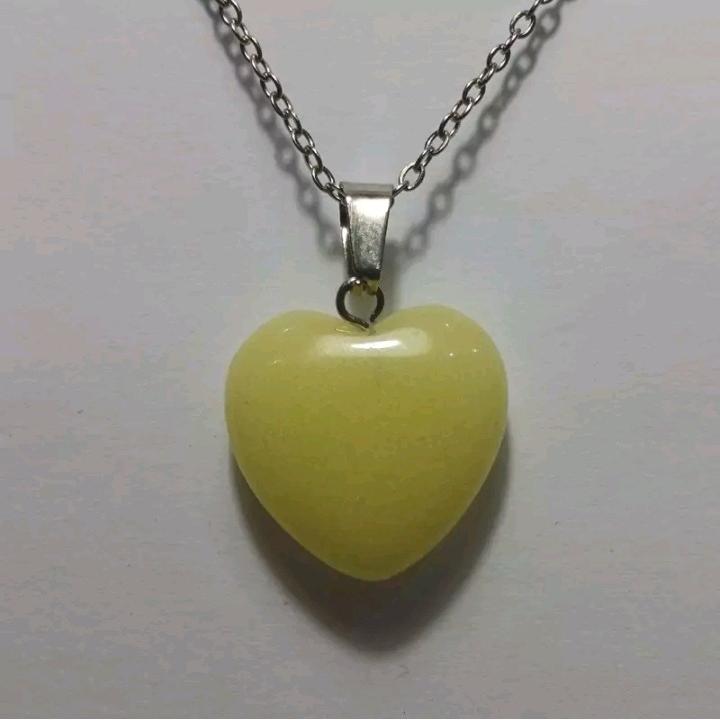 گردن آویز شب چراغ قلبی با زنجیر استیل رنگ ثابت