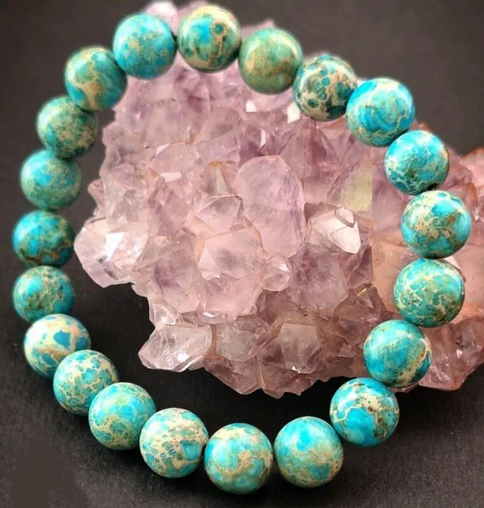 دستبند فیروزه آفریقایی خوش رنگ و چشم نواز