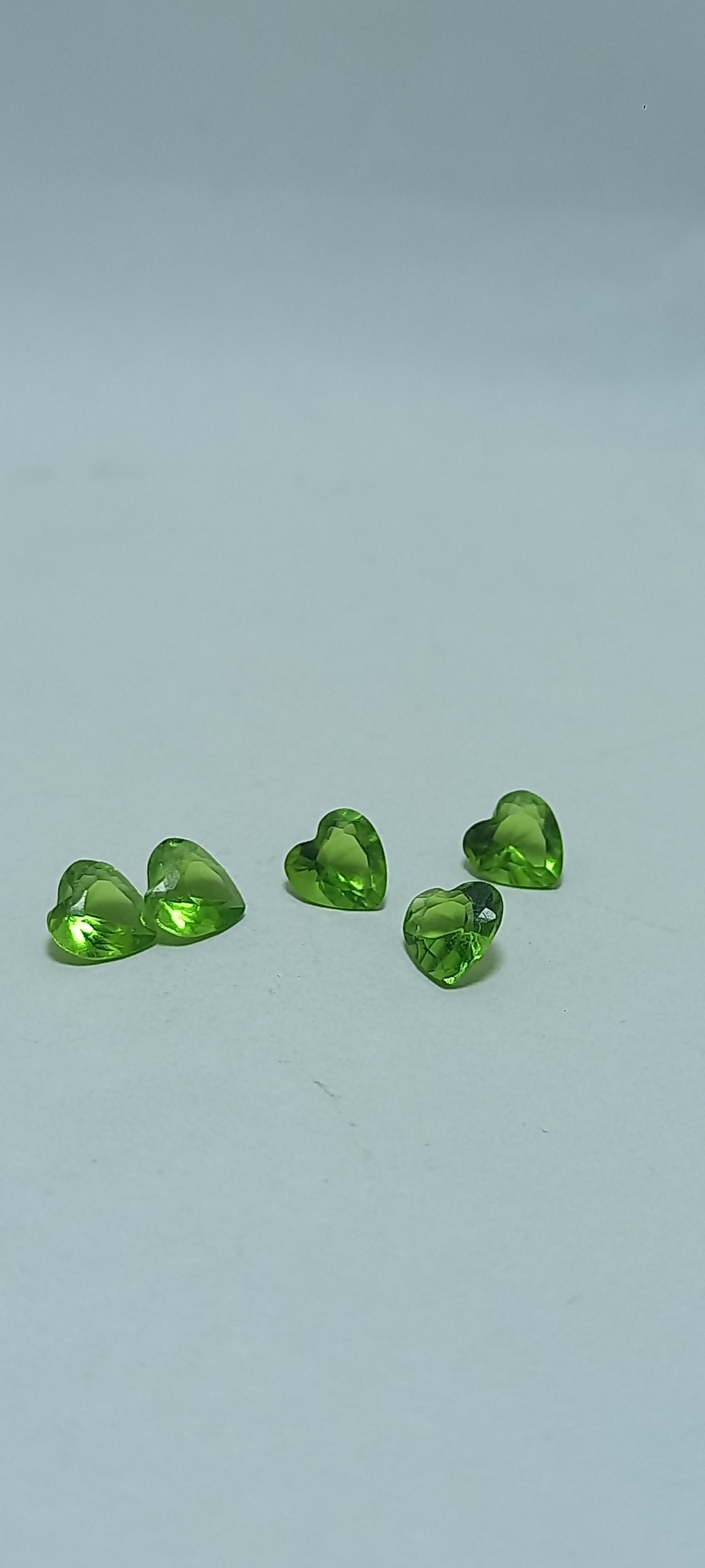 پک پنج عددی زبرجد تراش جواهری قلبی