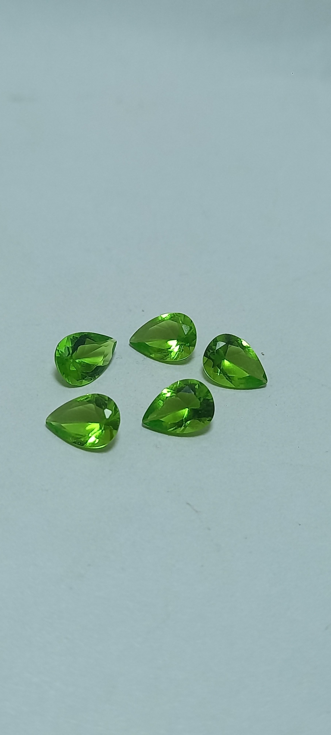 پک پنج عددی زبرجد تراش جواهری اشکی 5×7