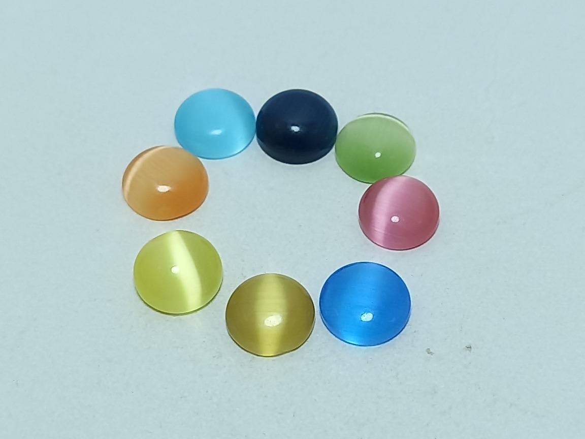 پک هشت عددی چشم گربه درخشان چند رنگ 6×6