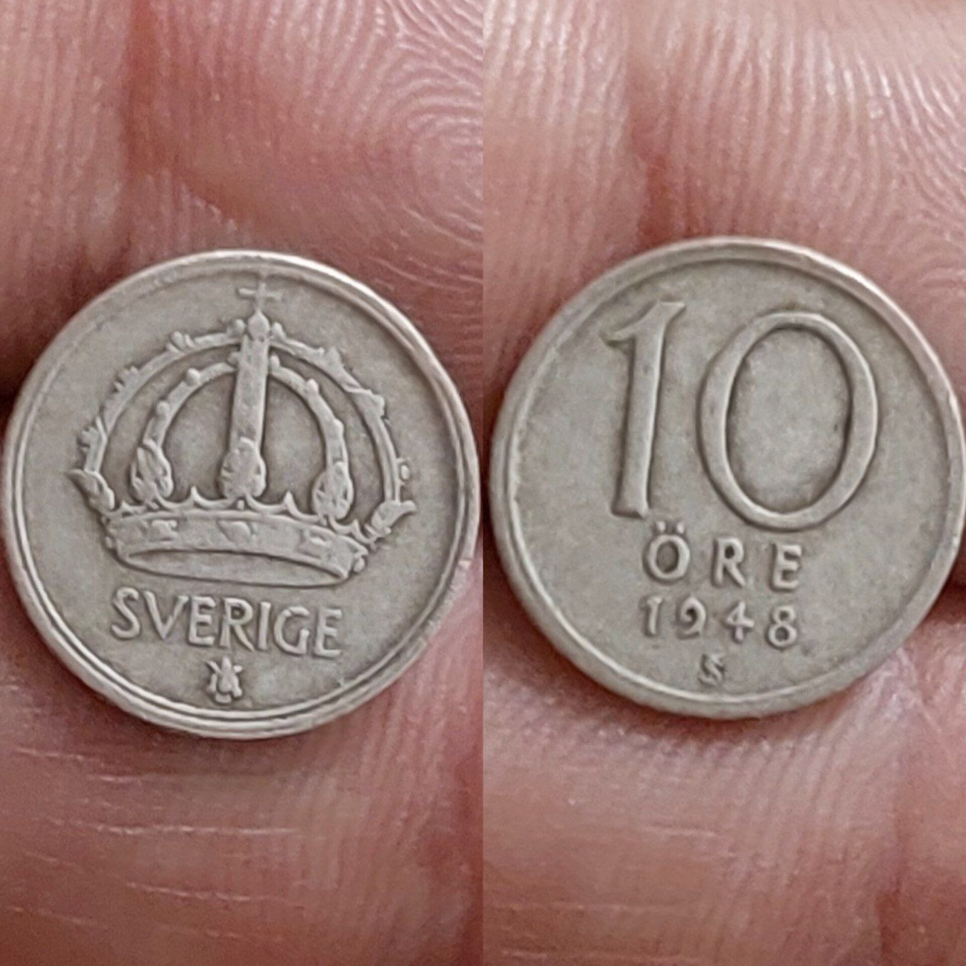 سکه نقره 10 اور سوئد