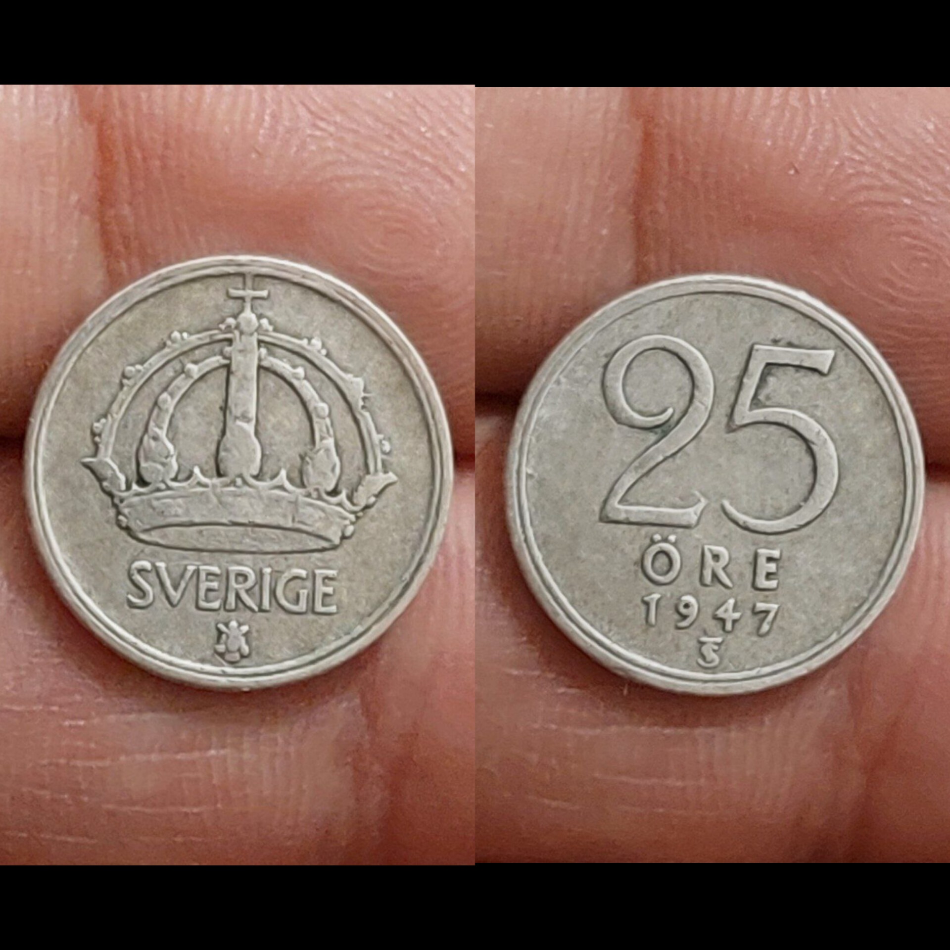 سکه نقره 25 اور سوئد