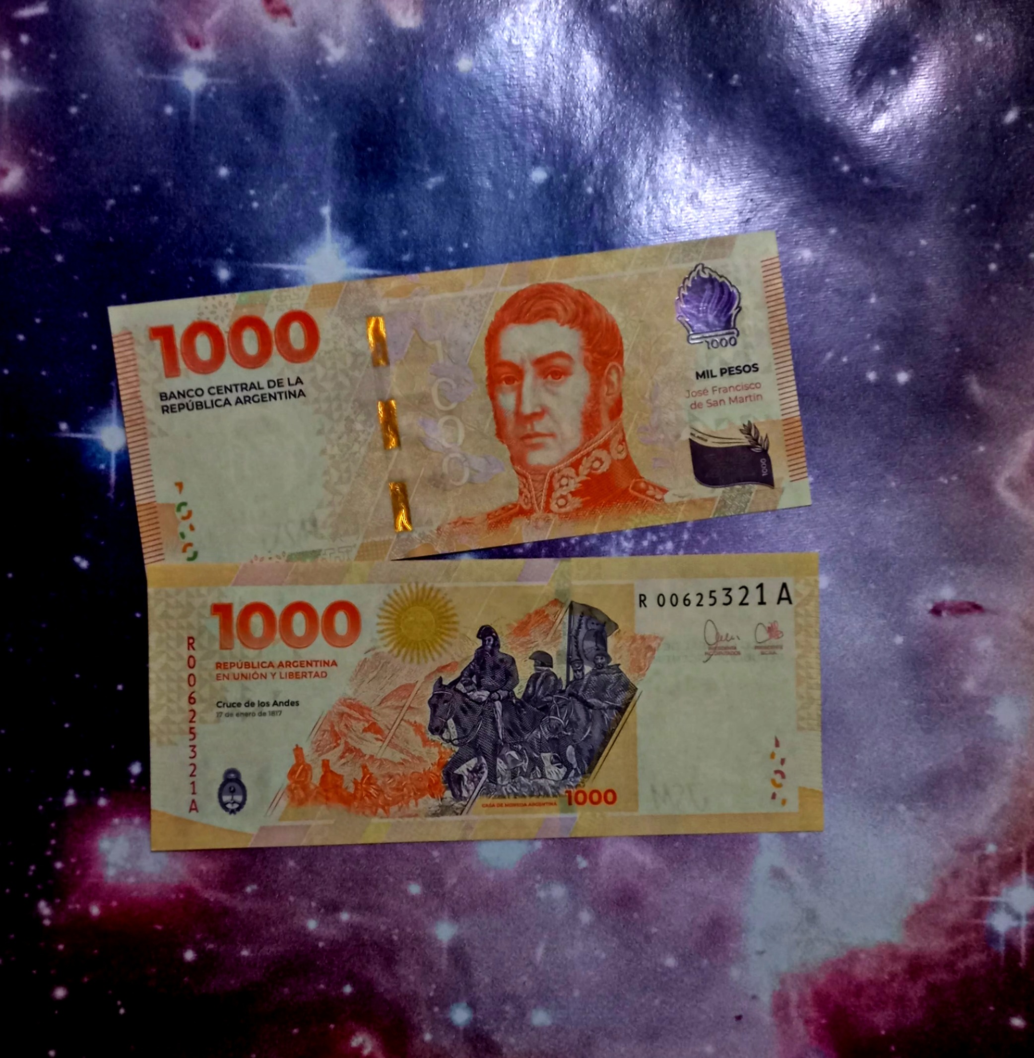 اسکناس 1000 پزو 2023 آرژانتین