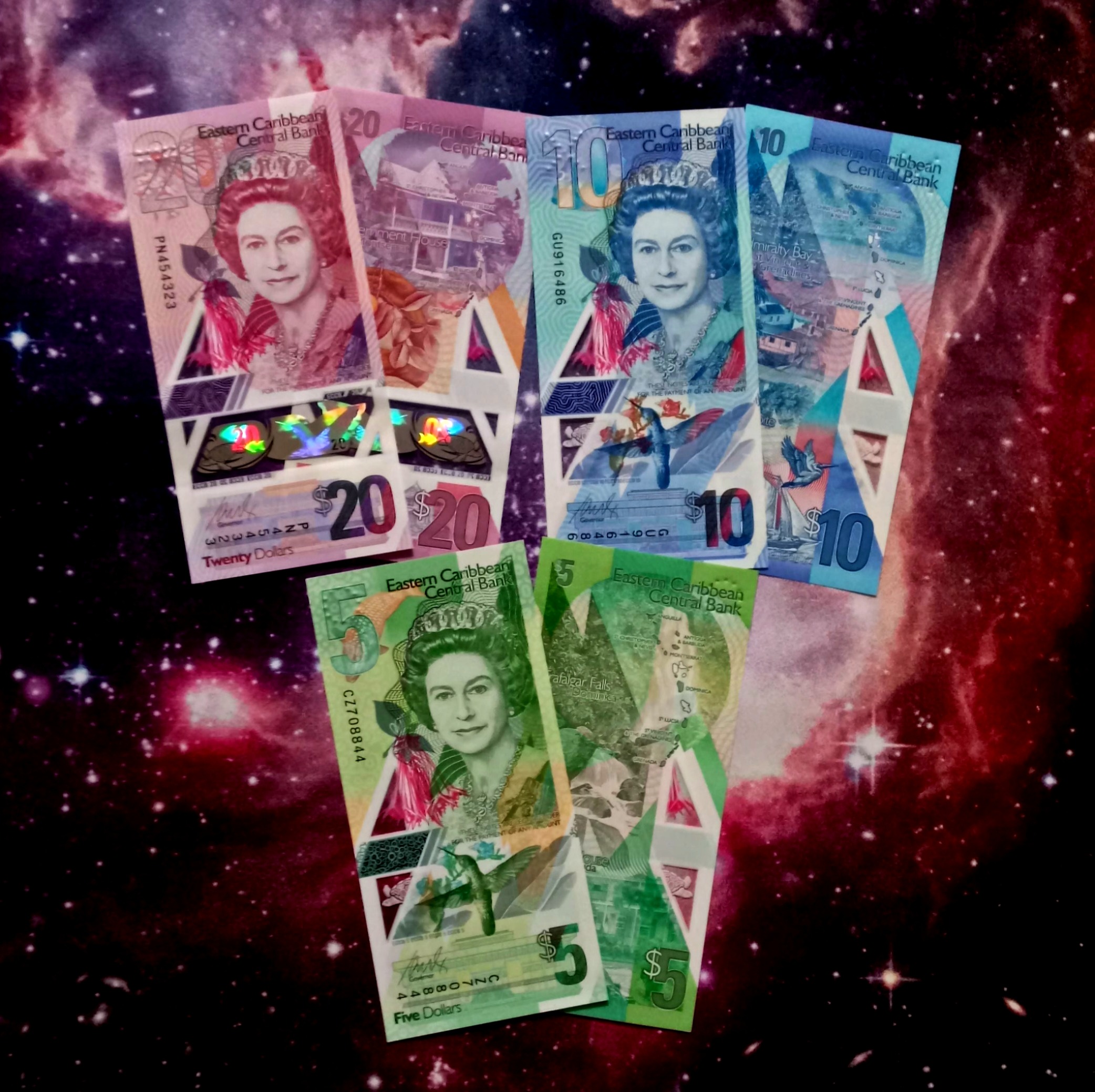 ست اسکناس های پلیمری کارائیب