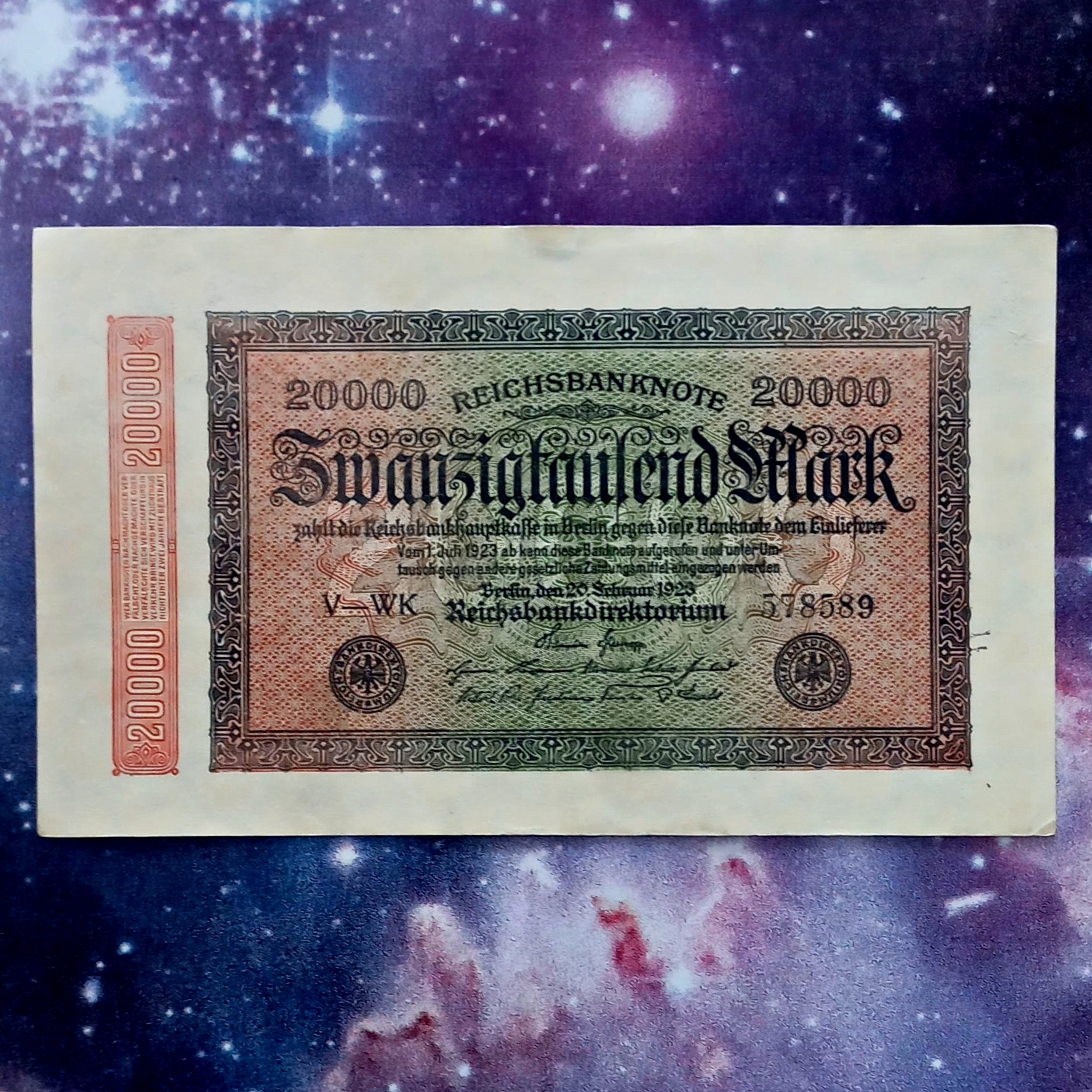 اسکناس 20000 مارک 1923 آلمان