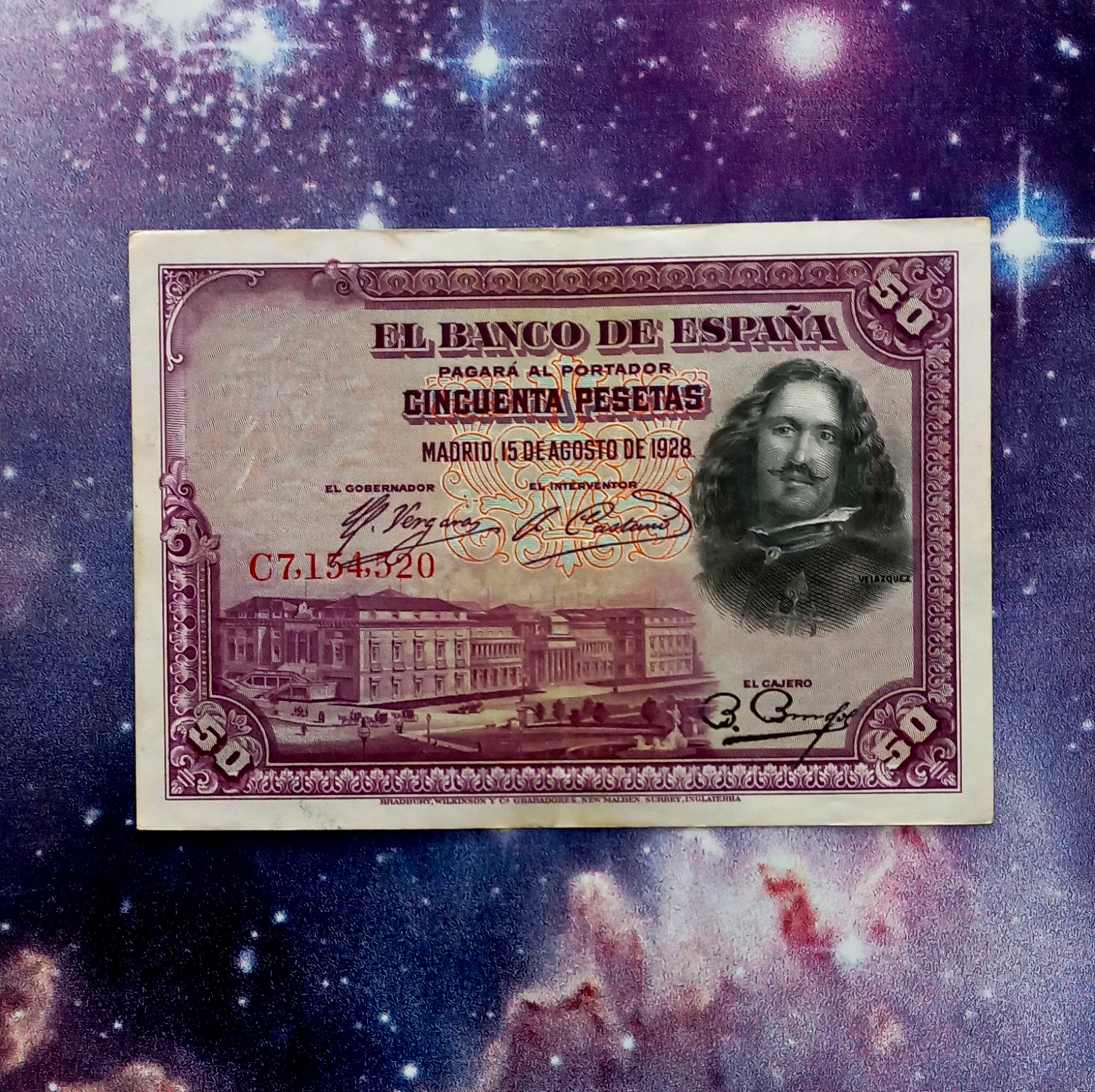 اسکناس 50 پزو 1928 اسپانیا