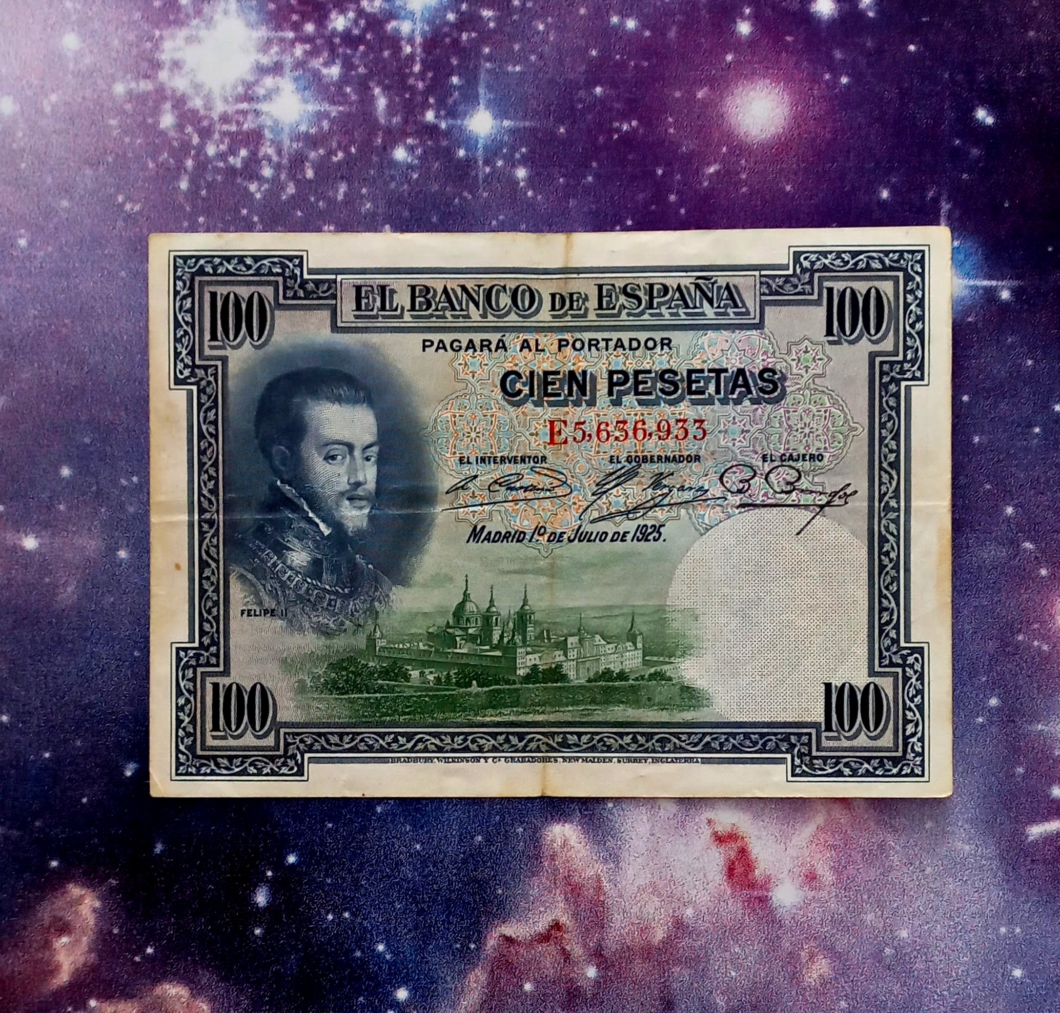 اسکناس 50 پزو 1925 اسپانیا