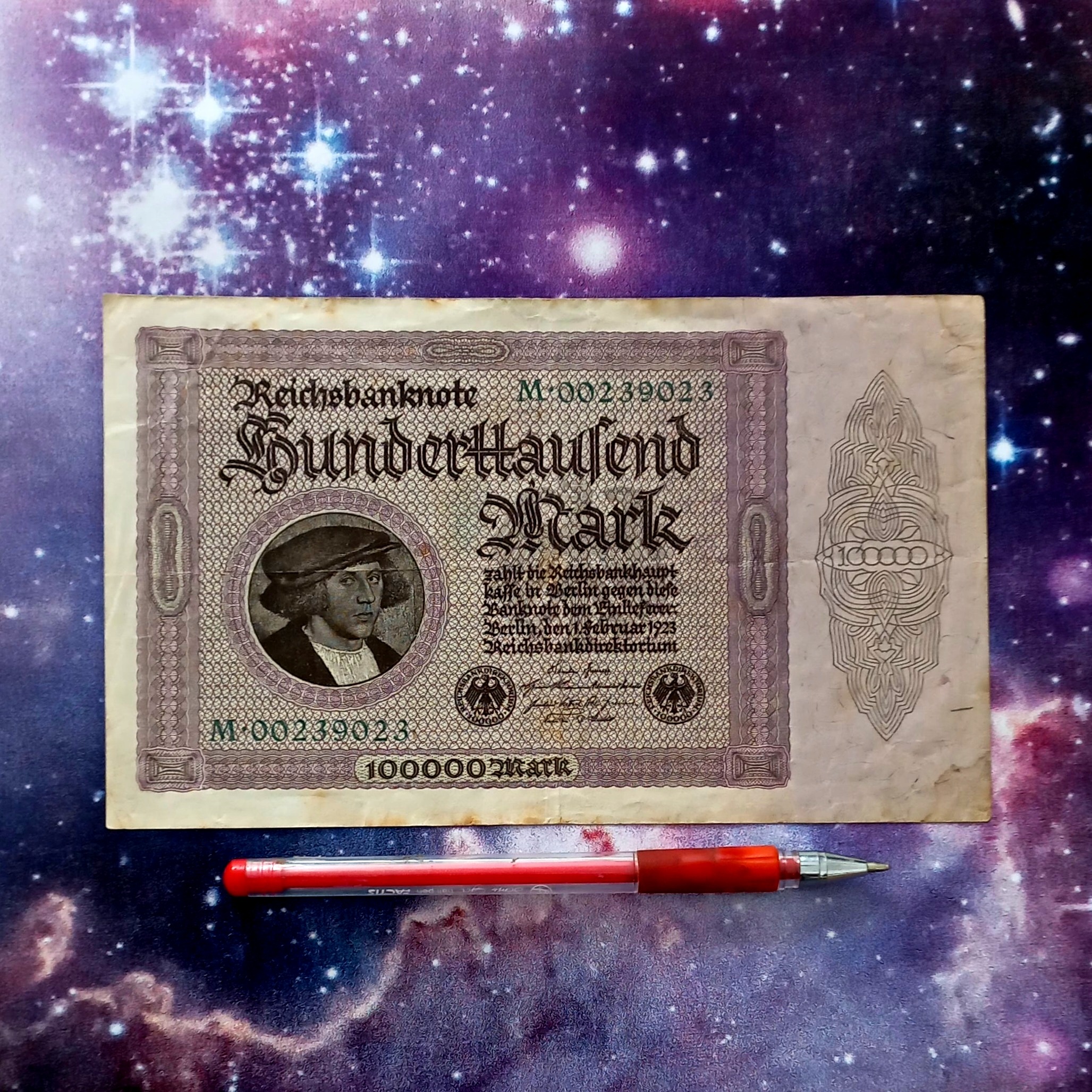 اسکناس 100000 مارک 1923 آلمان
