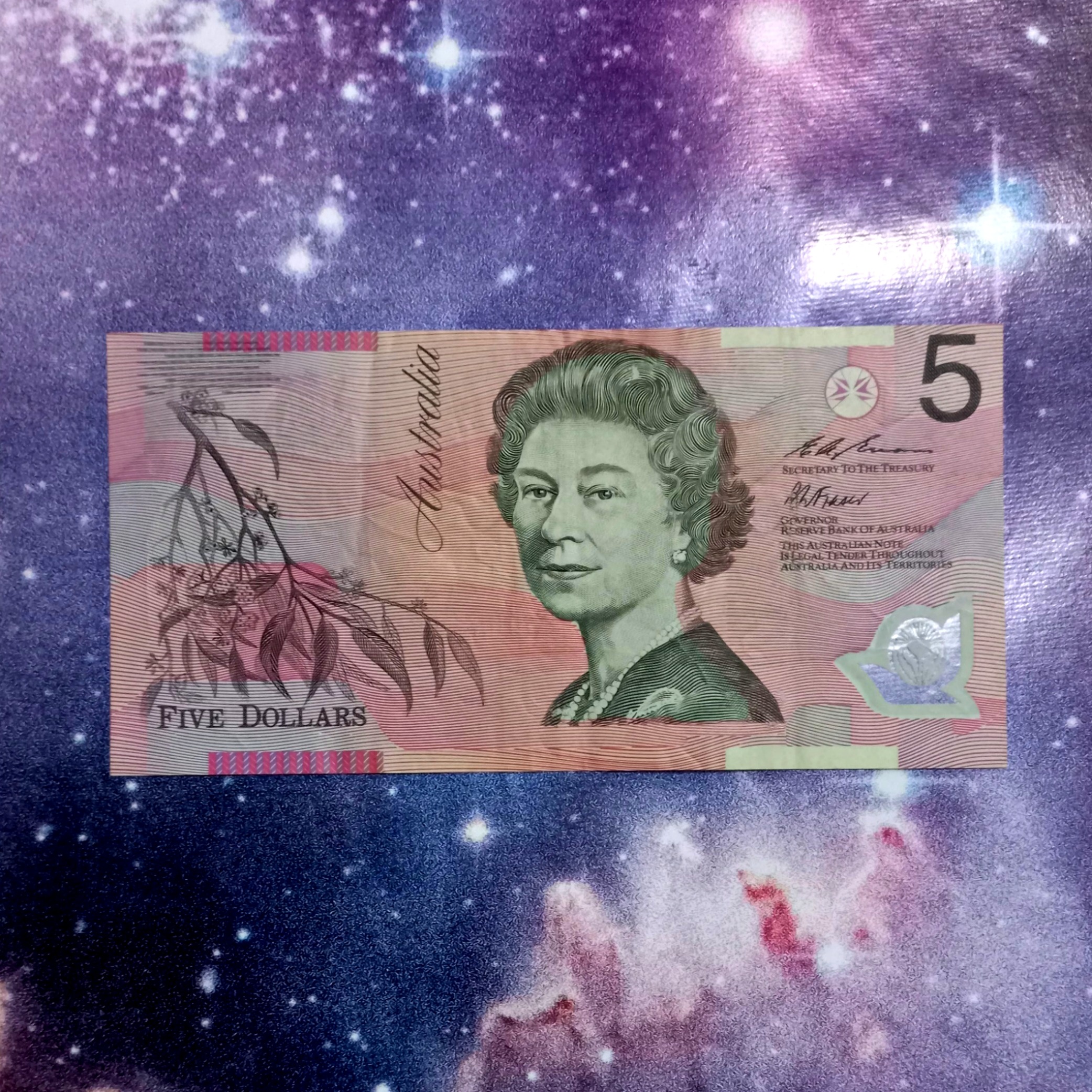 اسکناس 5 دلار پلیمری استرالیا