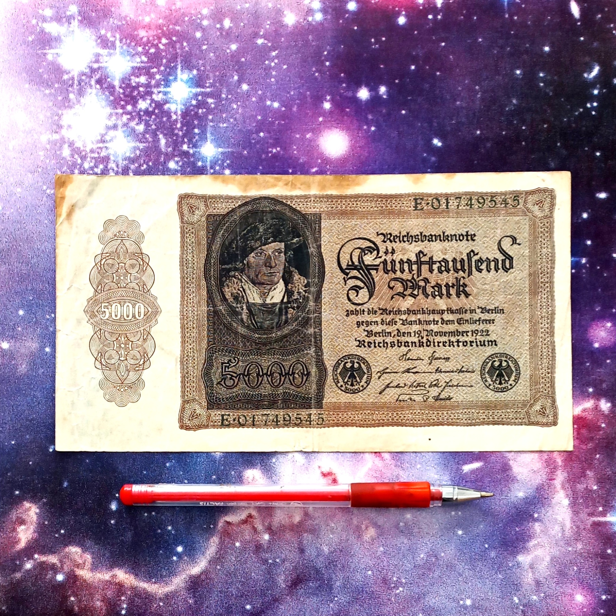 اسکناس 5000 مارک 1922 آلمان