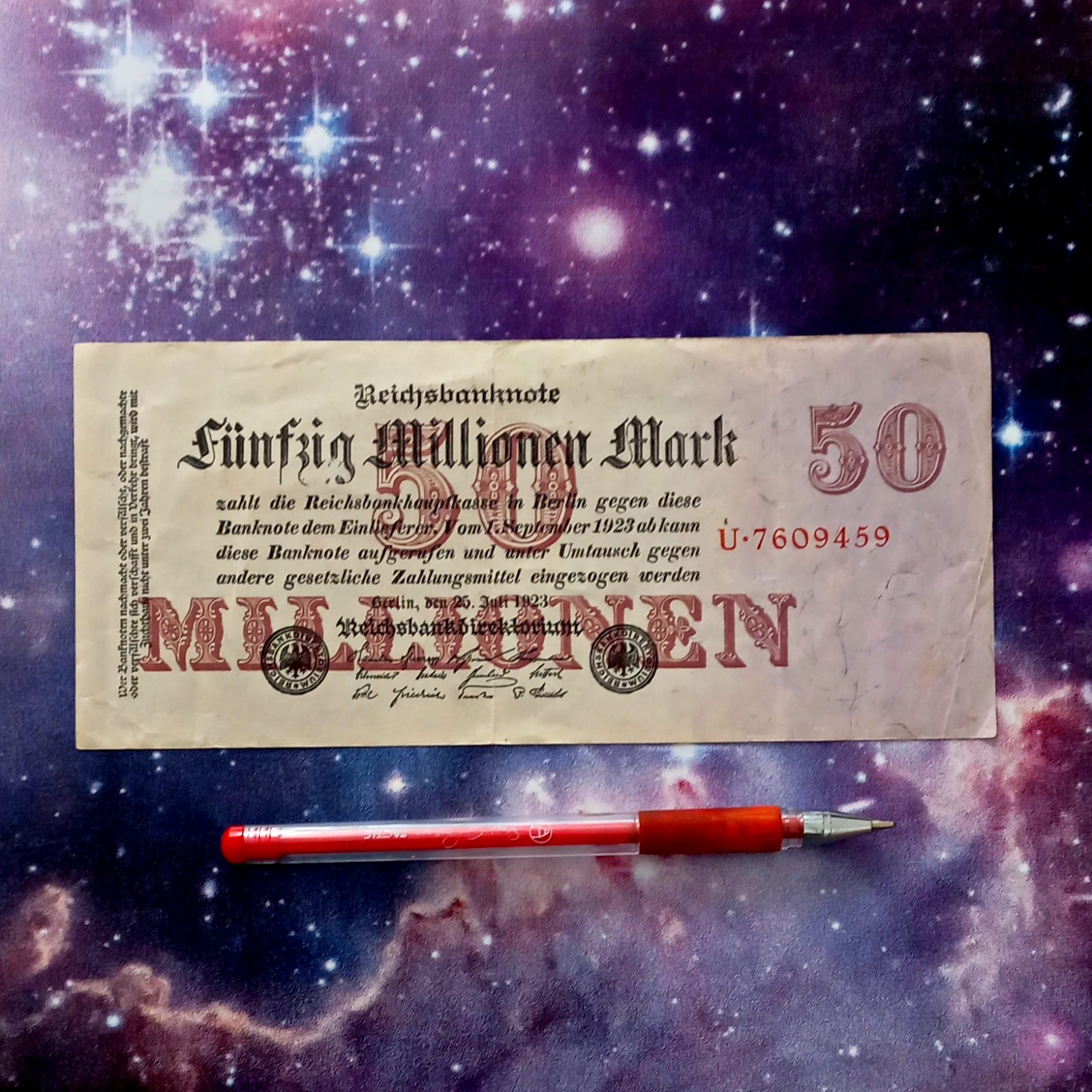 اسکناس 50 ملیون مارک 1923 آلمان