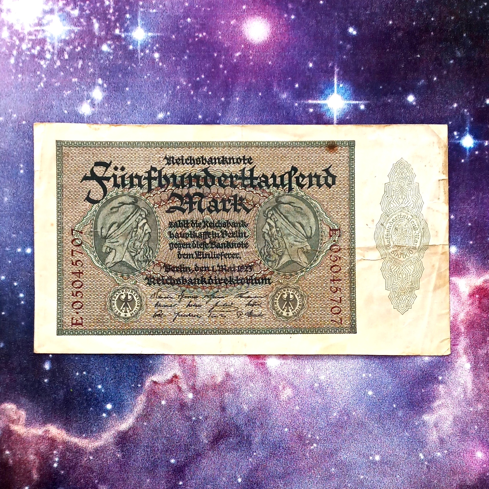 اسکناس 500000 مارک 1923 آلمان