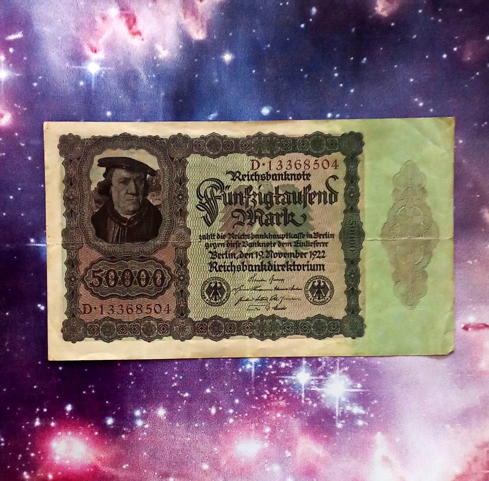 اسکناس 50000 مارک 1922 آلمان