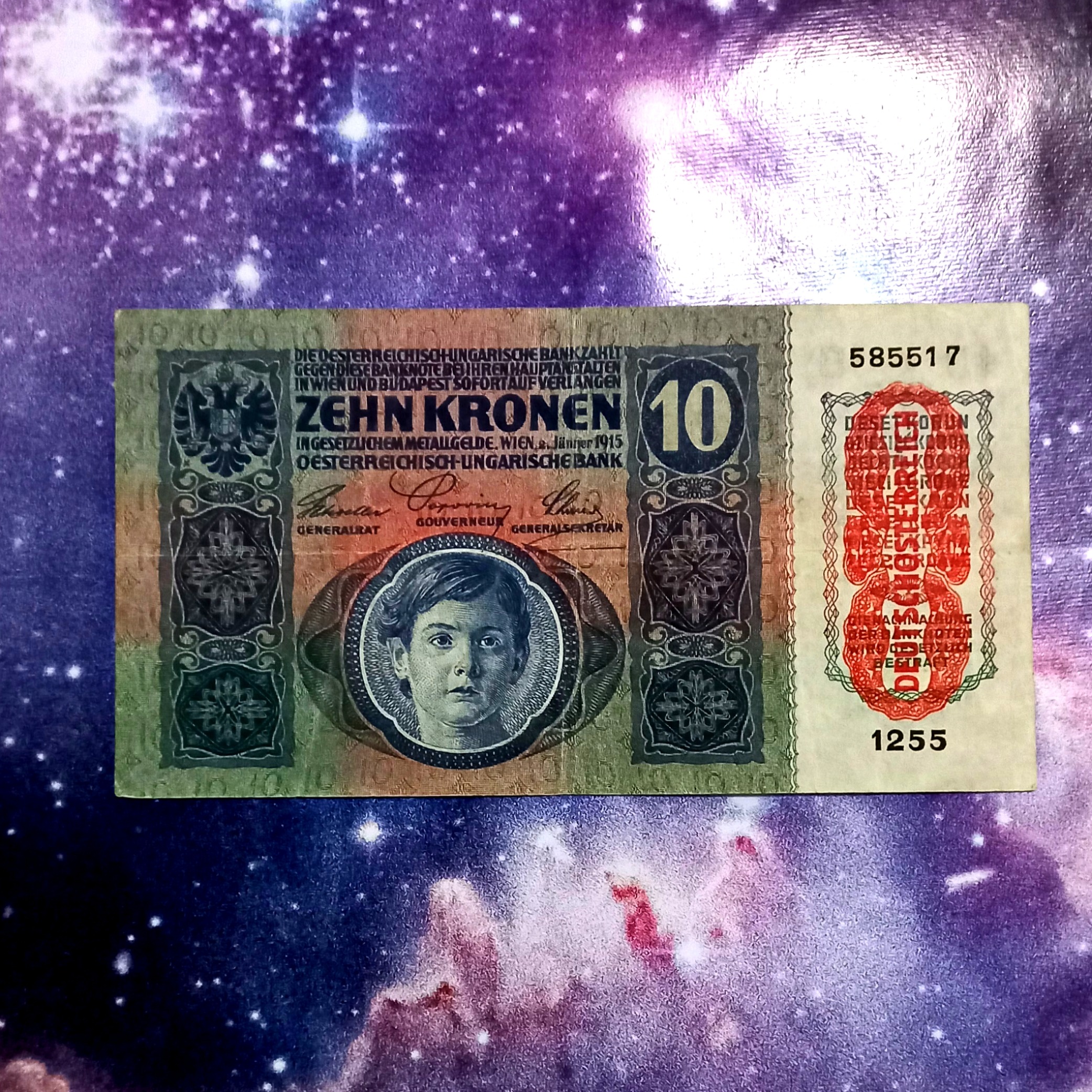 اسکناس 10 کرون 1915 اتریش مجارستان