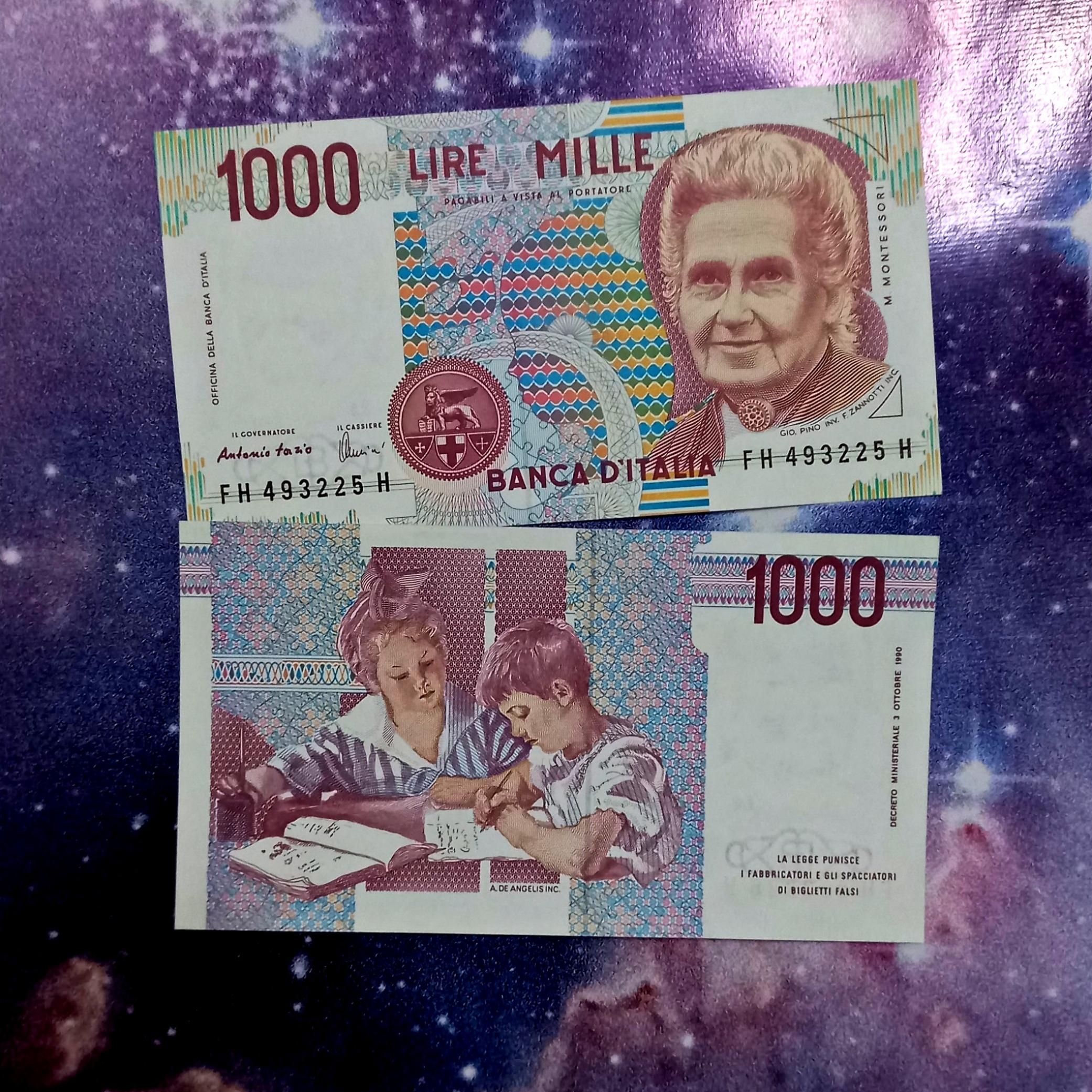 اسکناس 1000 لیر ایتالیا