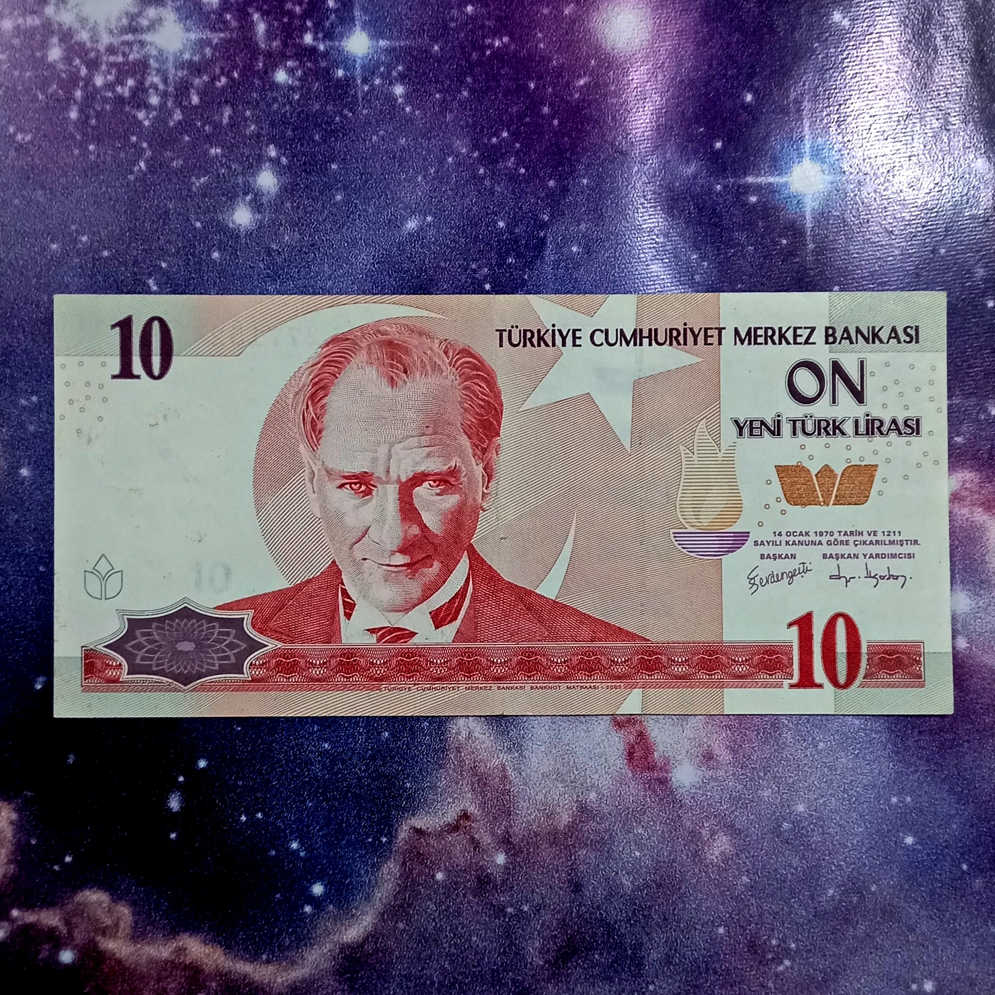 اسکناس 10 لیر ترکیه