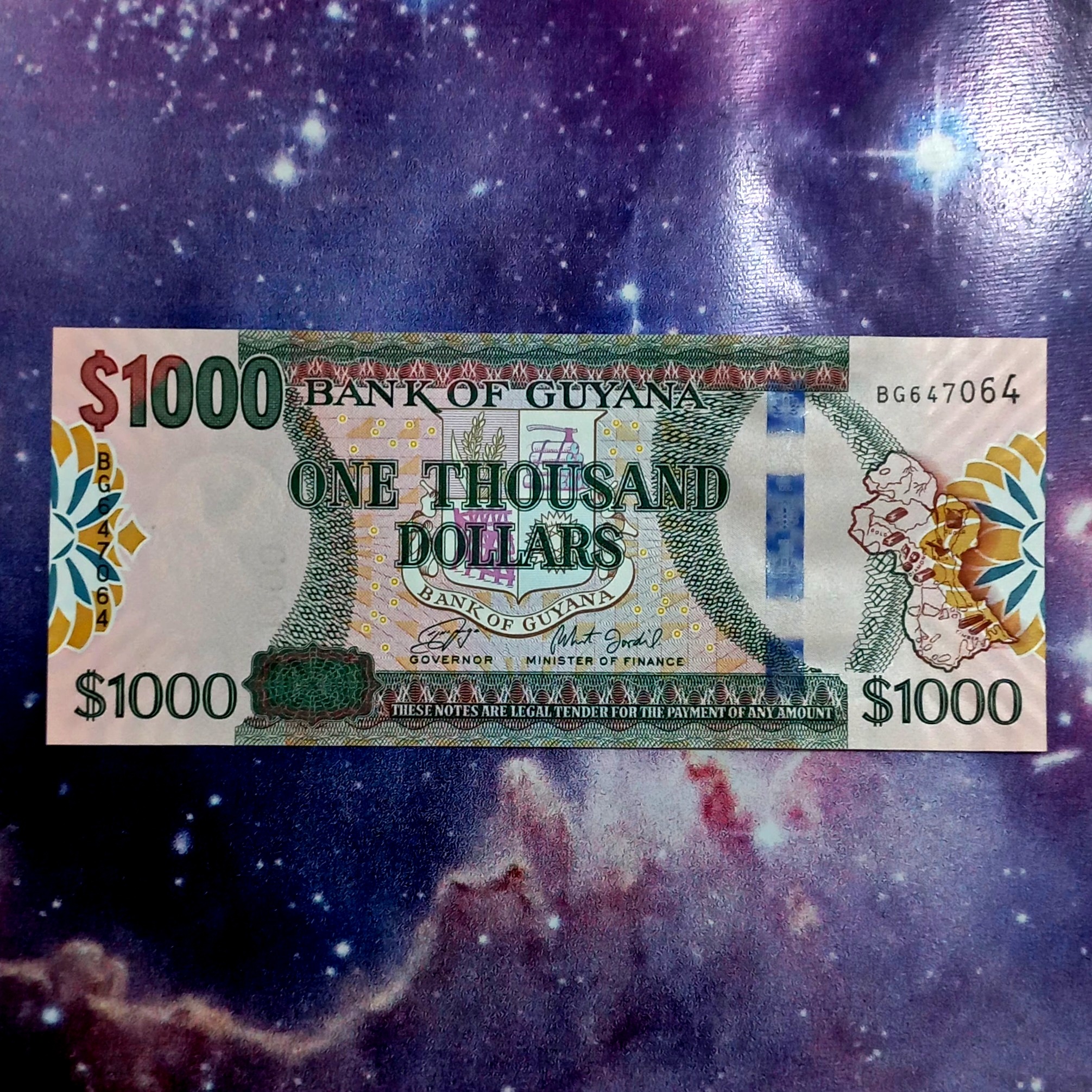 اسکناس 1000 دلار گویان